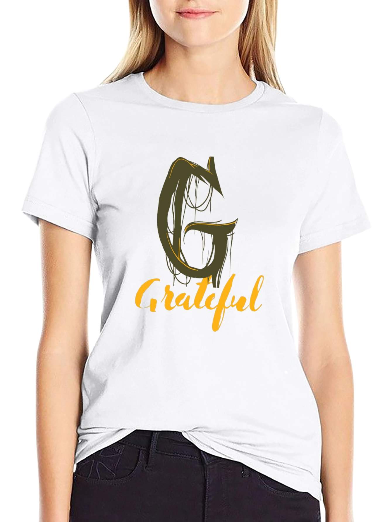 Grateful Graphic Tee - Stylish Black T-Shirt