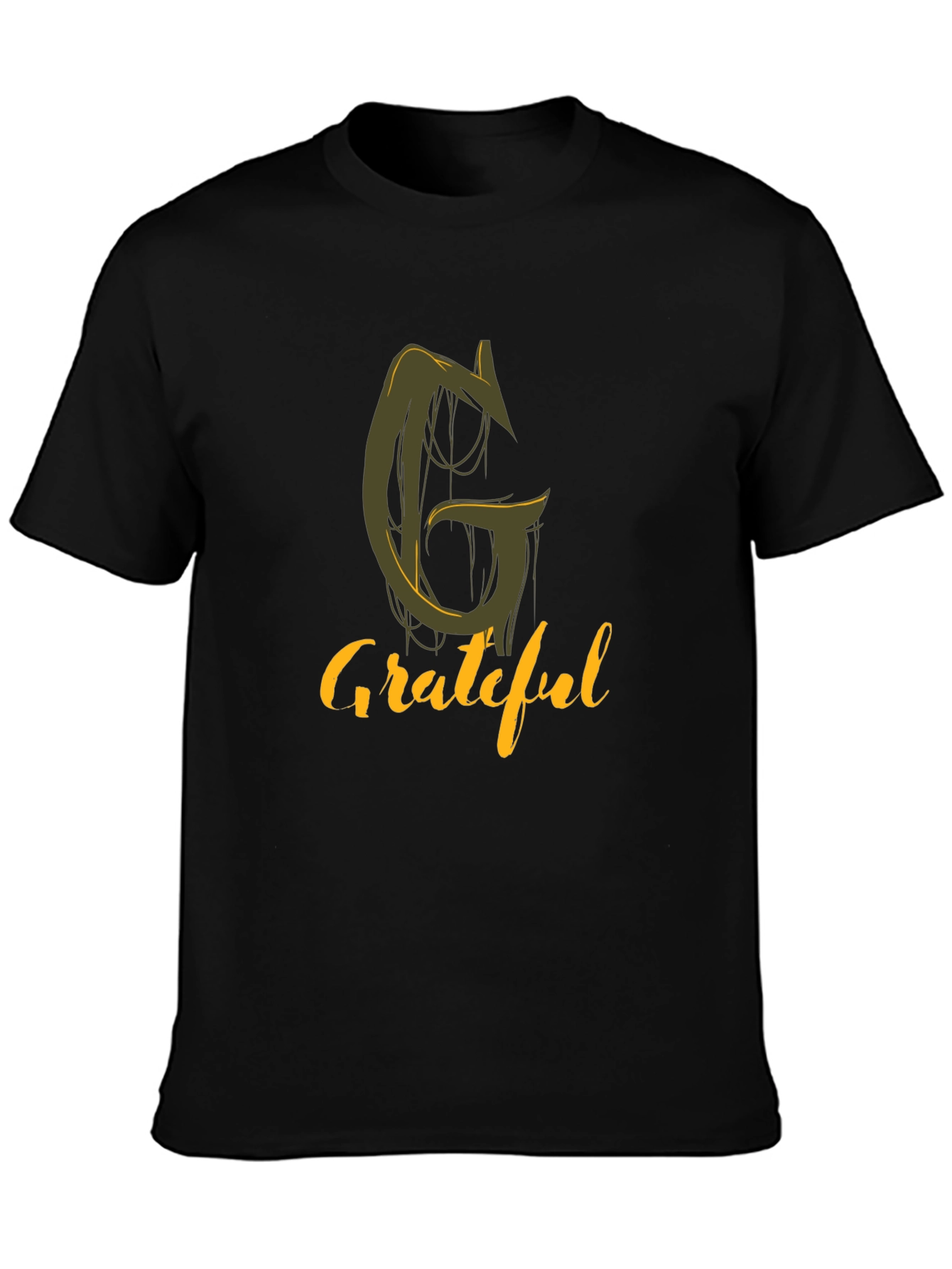 Grateful Graphic Tee - Stylish Black T-Shirt