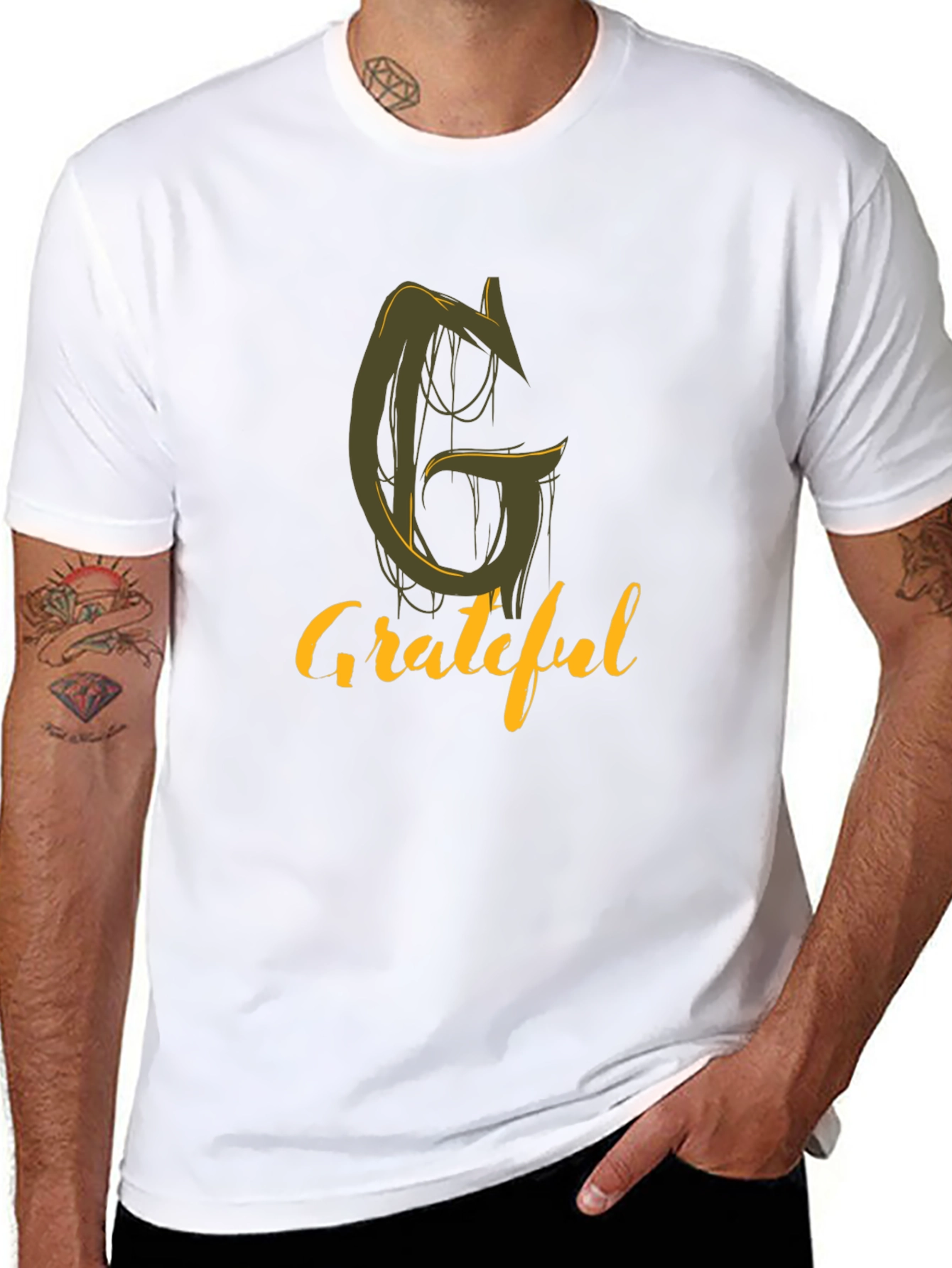 Grateful Graphic Tee - Stylish Black T-Shirt