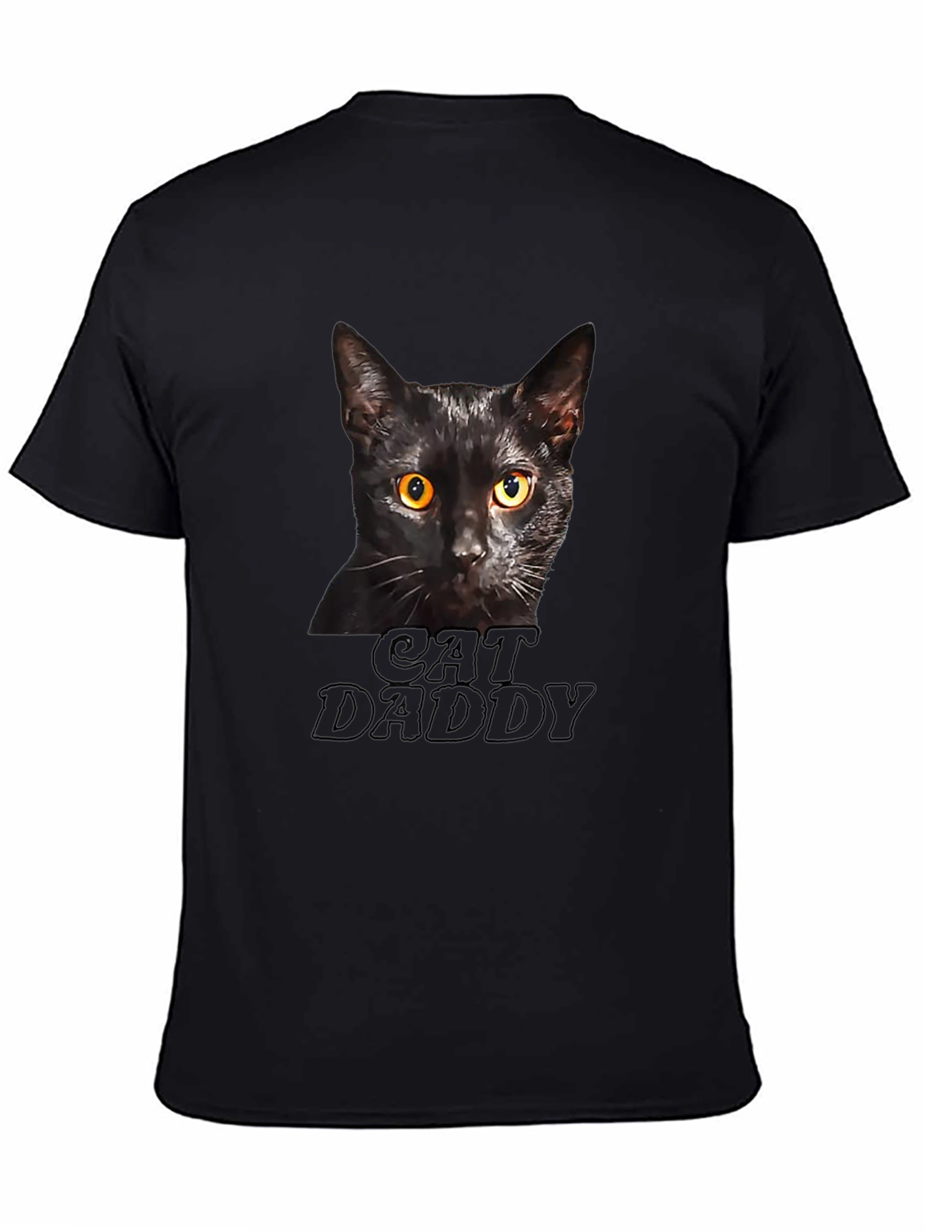 Cat Daddy T-Shirt - Black Cat Lover Tee