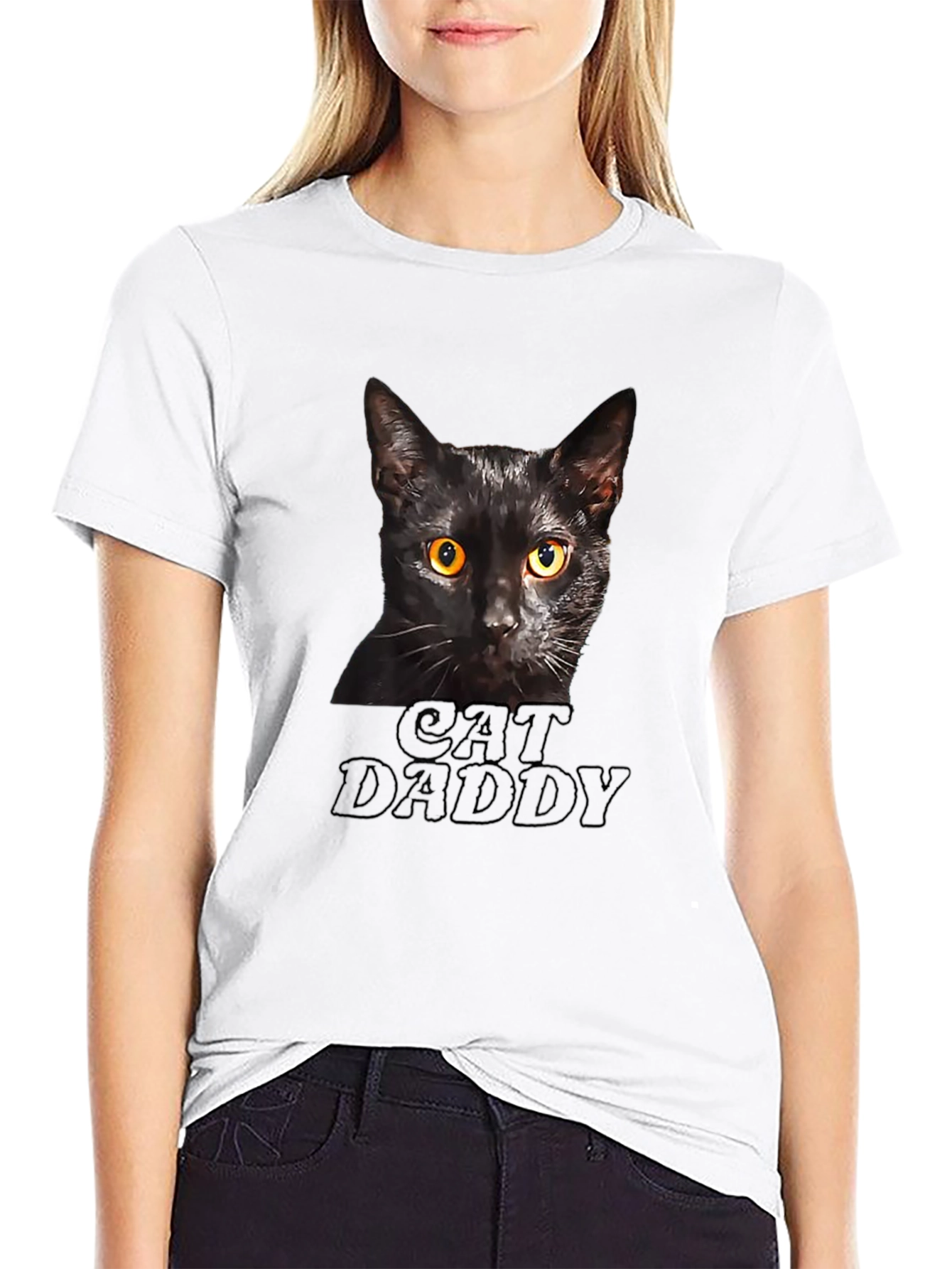 Cat Daddy T-Shirt - Black Cat Lover Tee