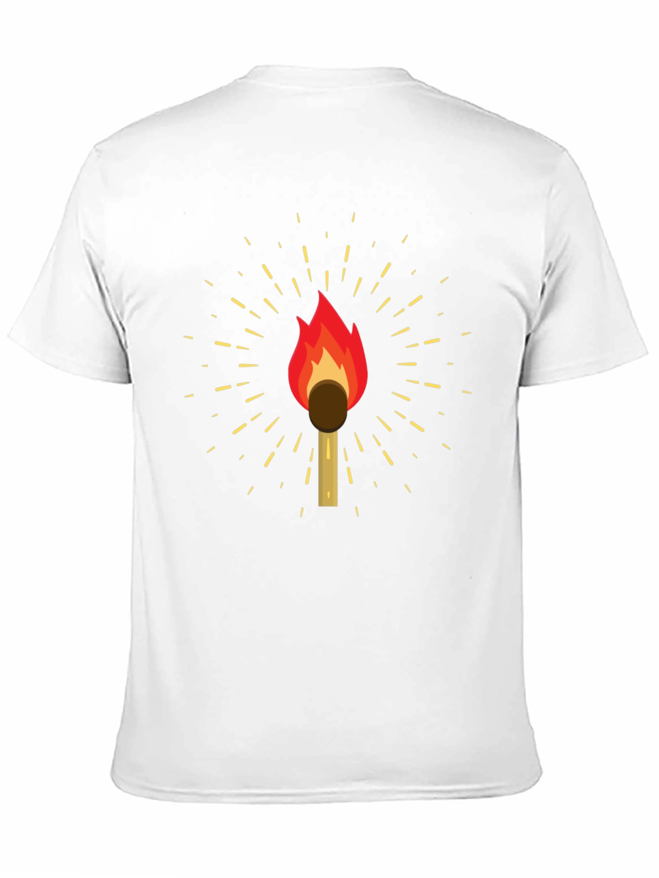 Ignite Your Style: Match Flame Graphic Tee