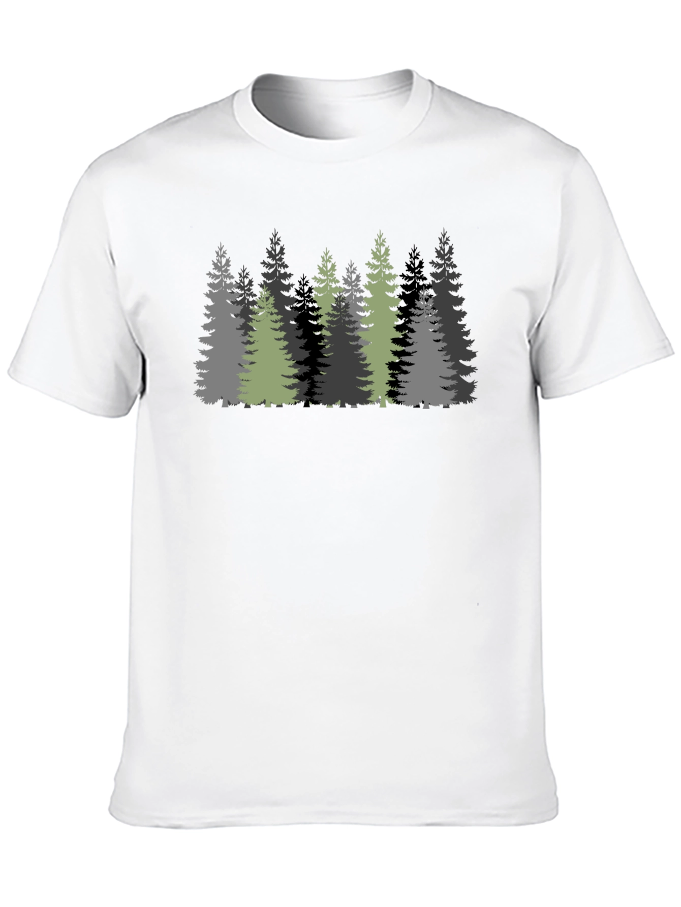 Forest Graphic Black Tee - Nature Inspired T-Shirt