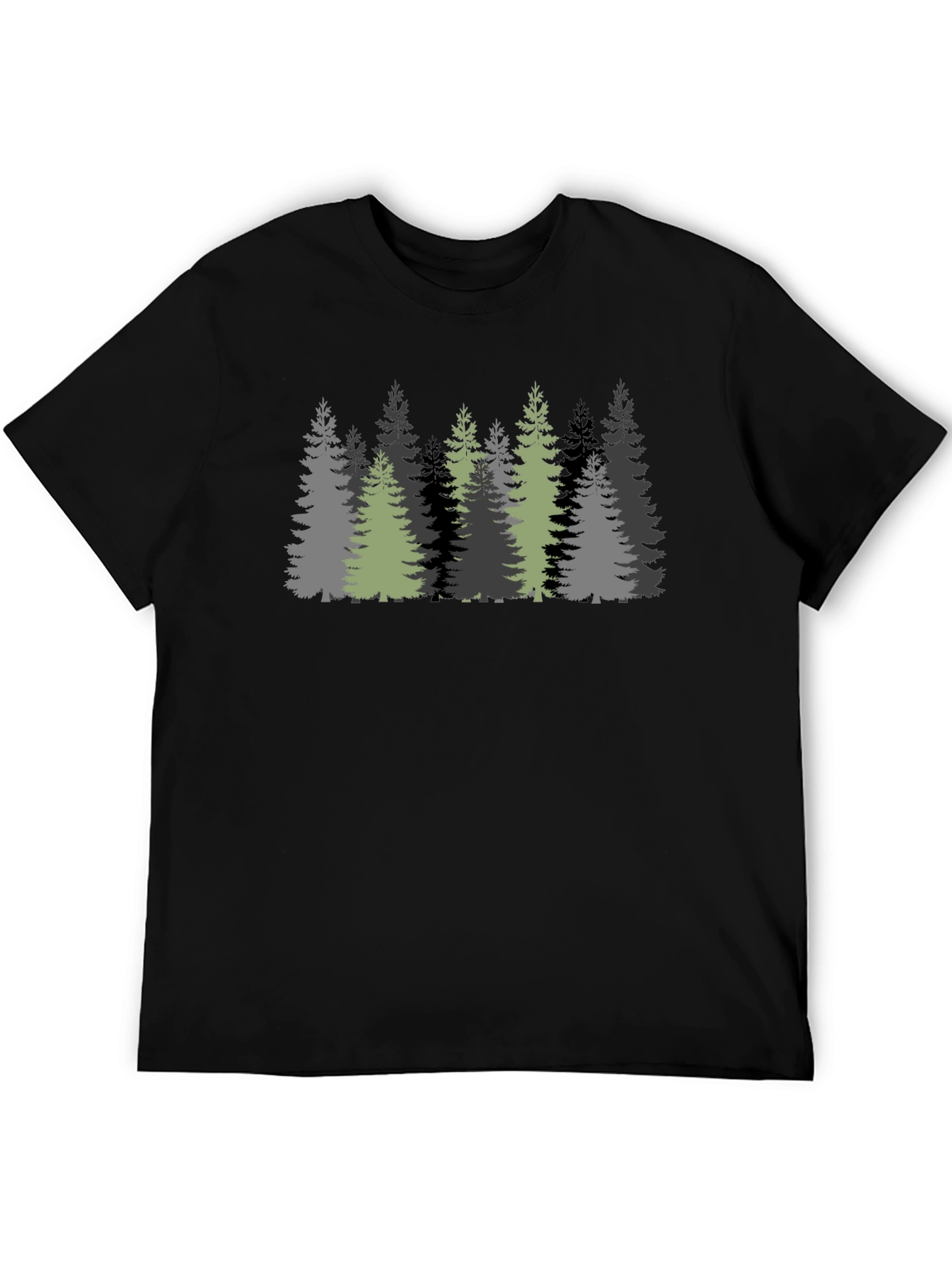 Forest Graphic Black Tee - Nature Inspired T-Shirt
