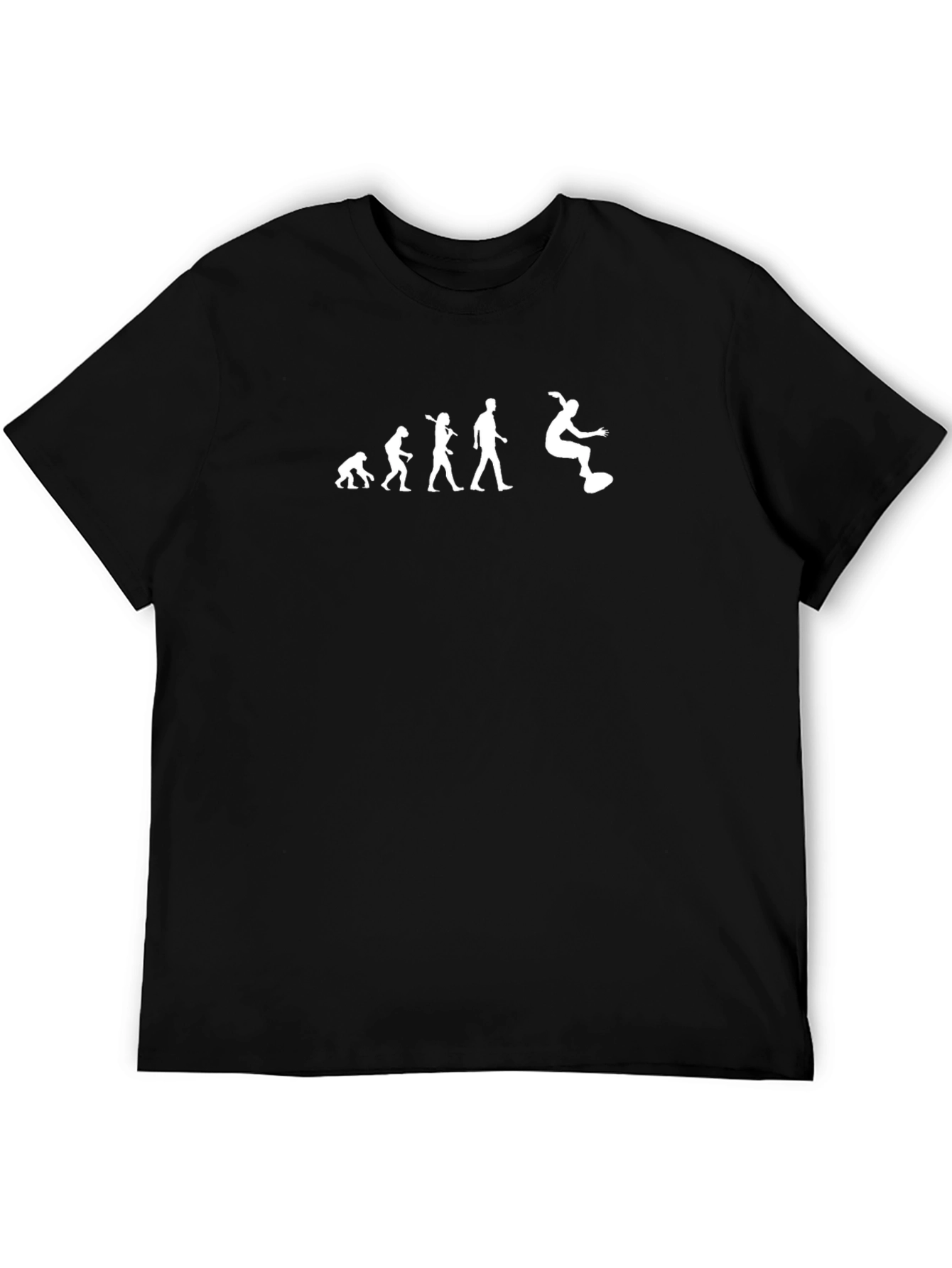 Evolution of Surfing Graphic T-Shirt - Black