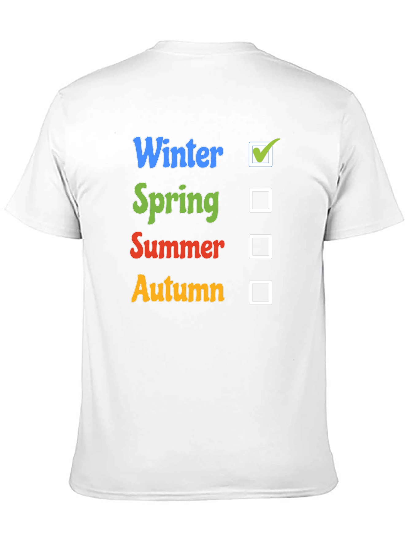 Seasons T-Shirt: Winter Spring Summer Autumn