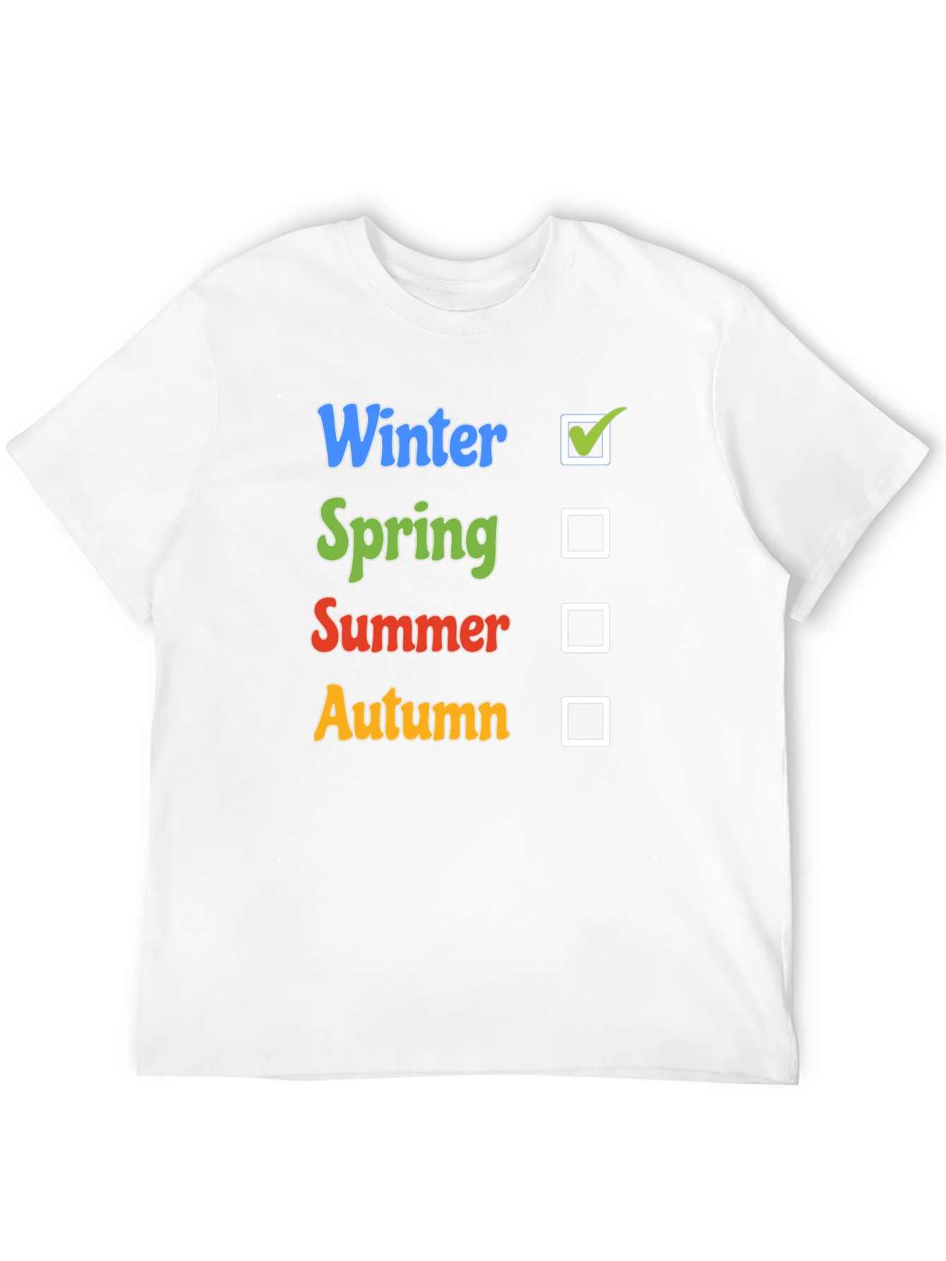 Seasons T-Shirt: Winter Spring Summer Autumn