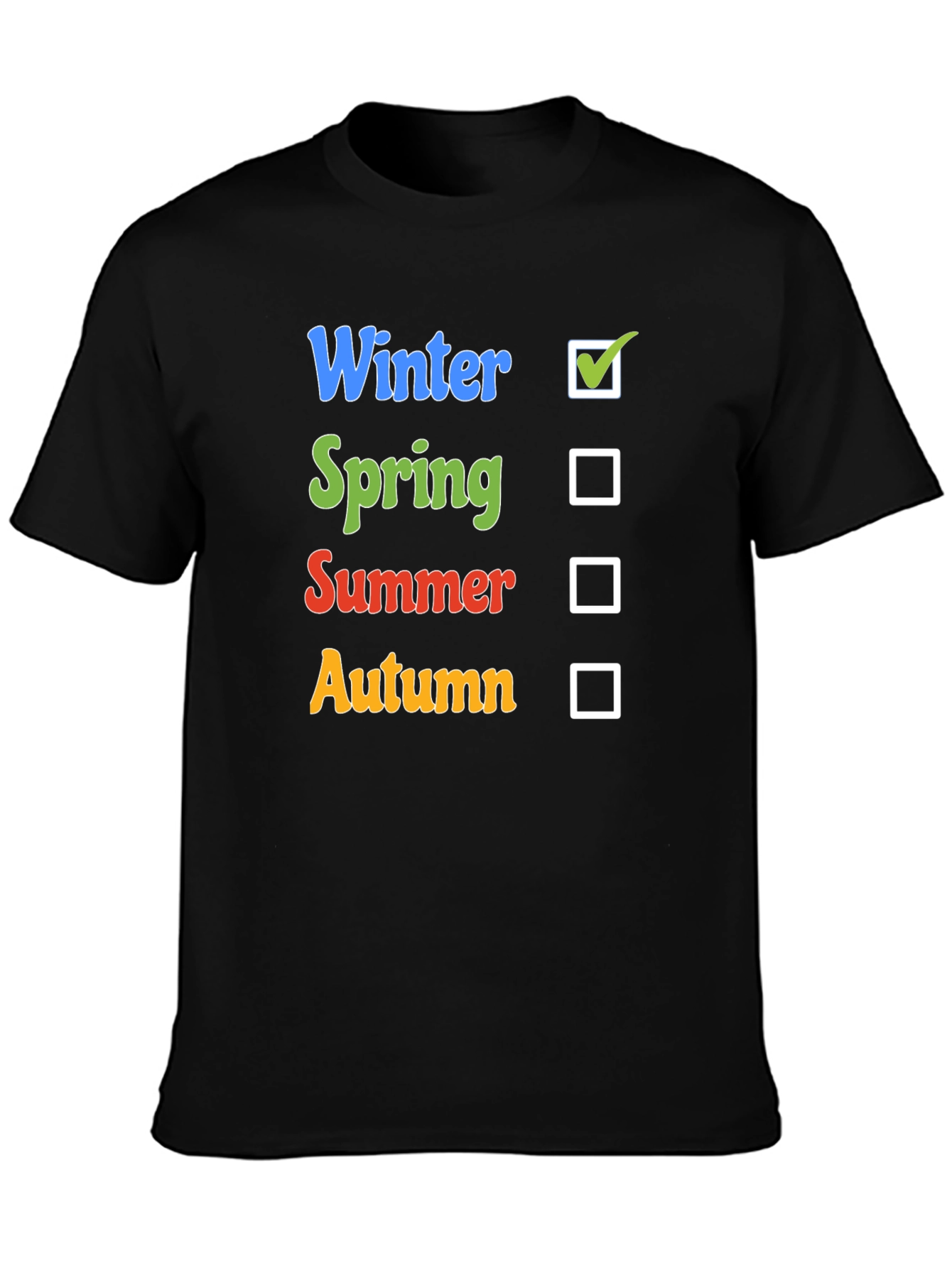 Seasons T-Shirt: Winter Spring Summer Autumn