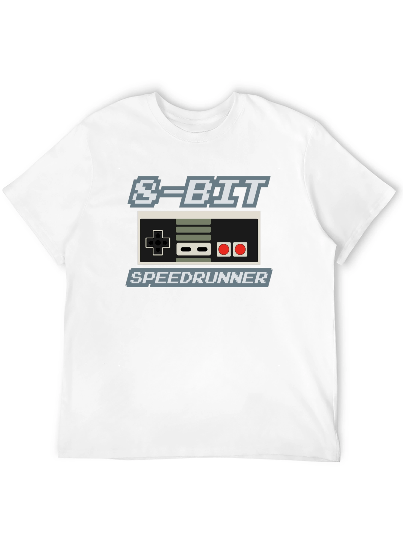 8-Bit Speedrunner T-Shirt - Retro Gaming Style