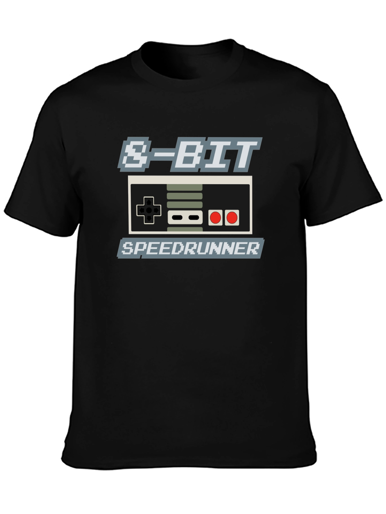 8-Bit Speedrunner T-Shirt - Retro Gaming Style