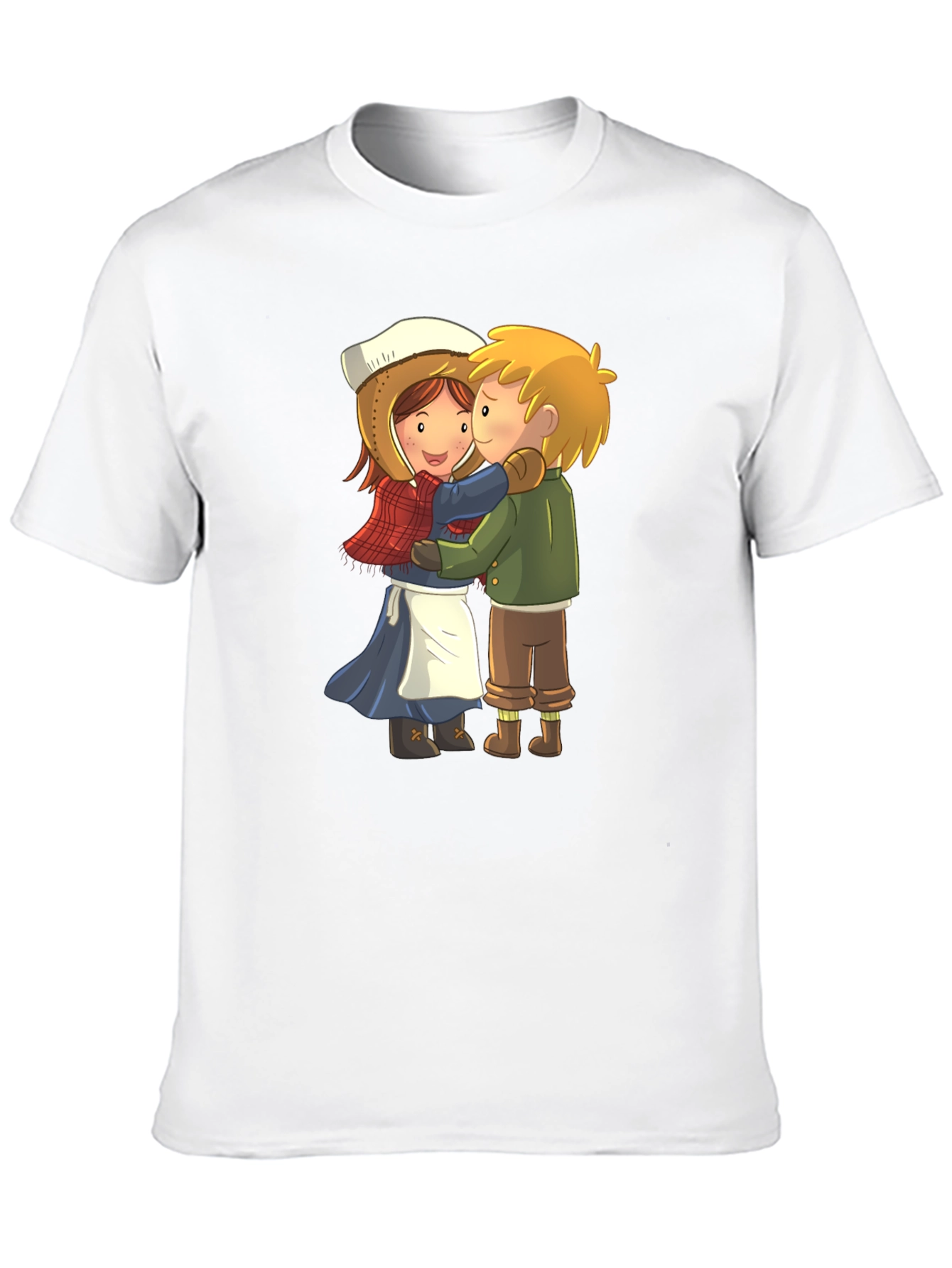 Cartoon Hug Graphic Tee