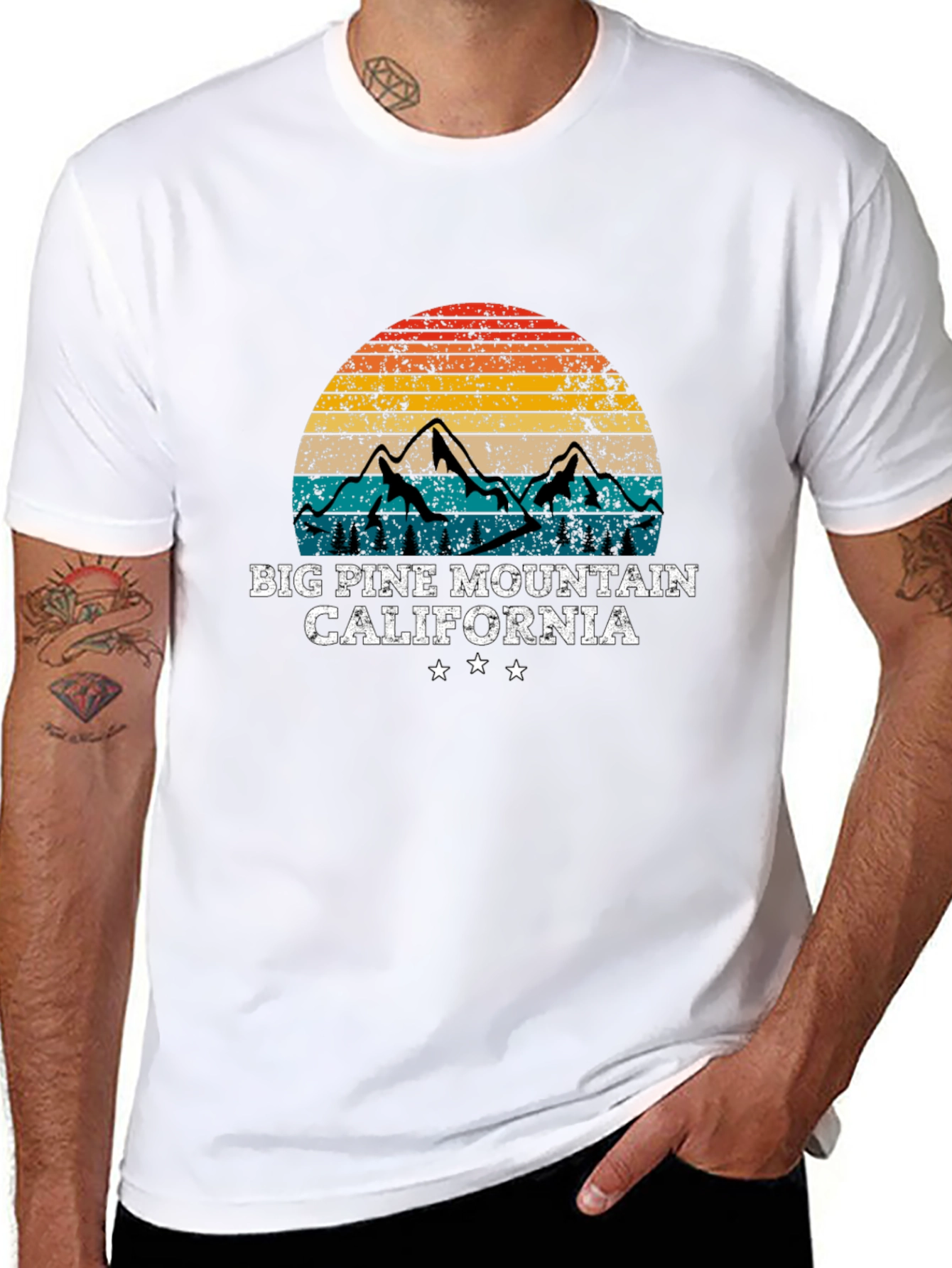 Big Pine Mountain Retro Graphic Tee
