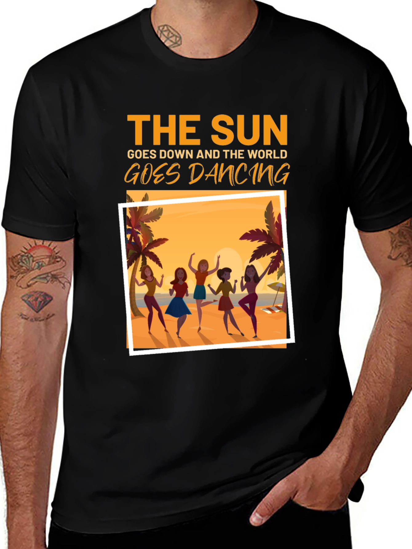 The Sun Goes Down Dancing Graphic Tee