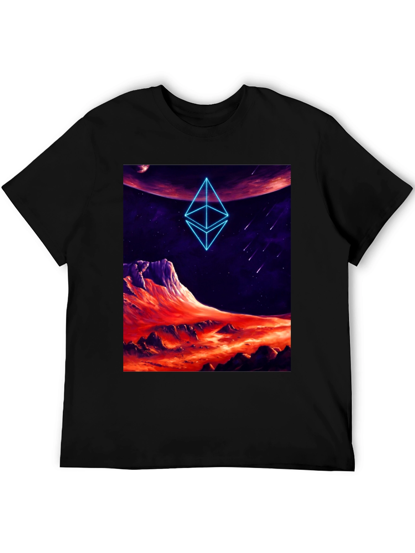 Ethereum Planet Black T-Shirt