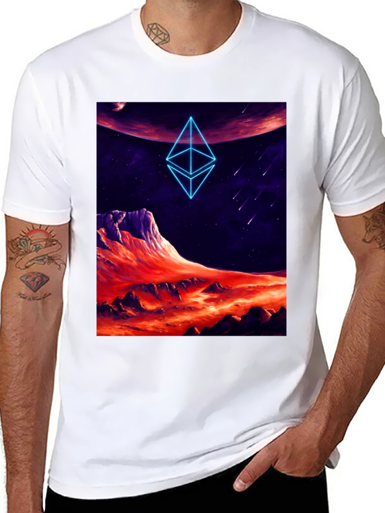 Ethereum Planet Black T-Shirt