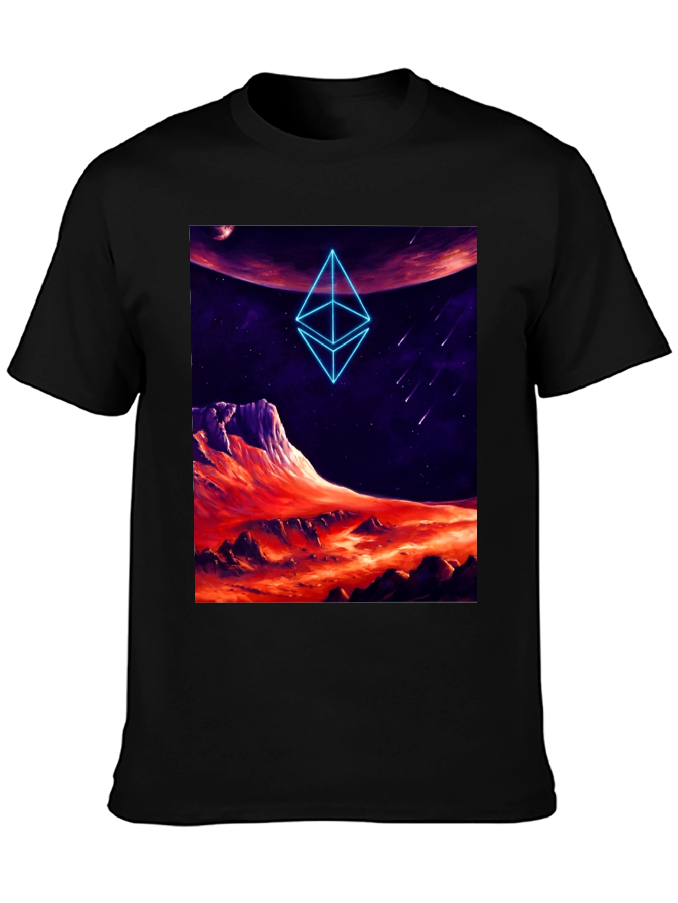 Ethereum Planet Black T-Shirt