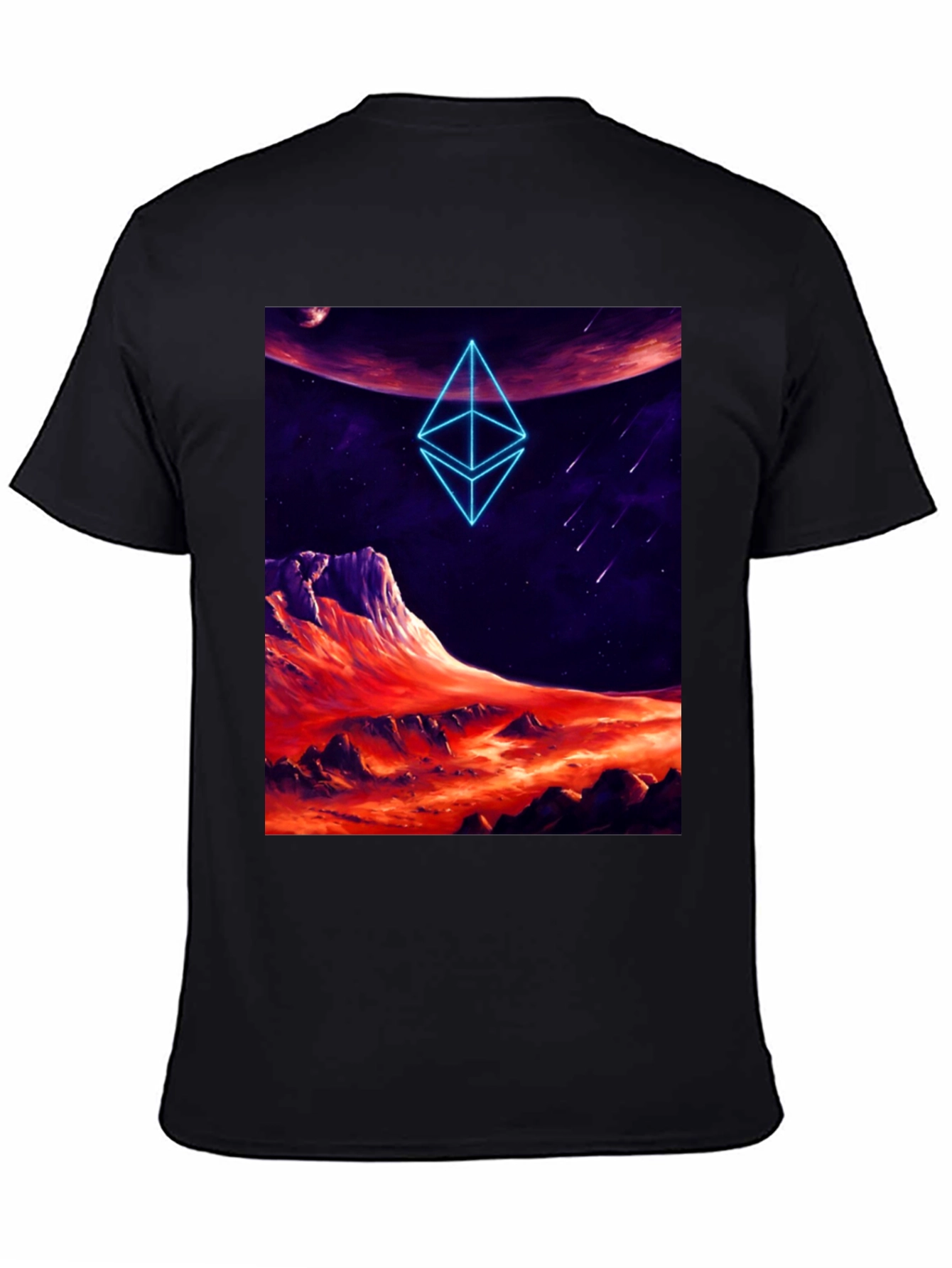 Ethereum Planet Black T-Shirt