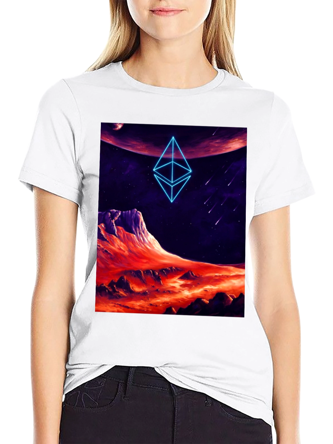Ethereum Planet Black T-Shirt
