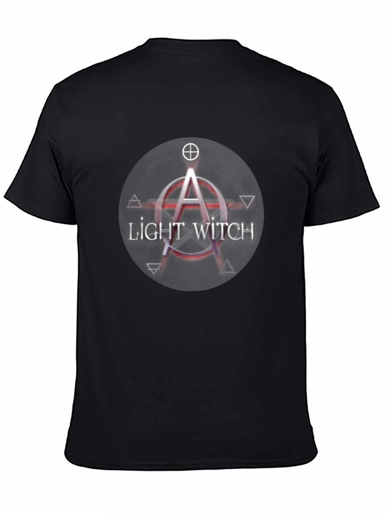 Light Witch Graphic Tee - Black Cotton T-Shirt