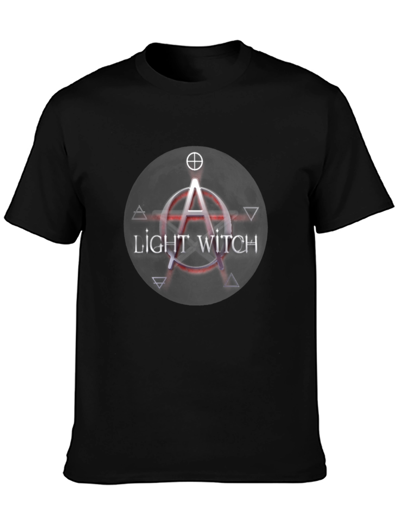 Light Witch Graphic Tee - Black Cotton T-Shirt