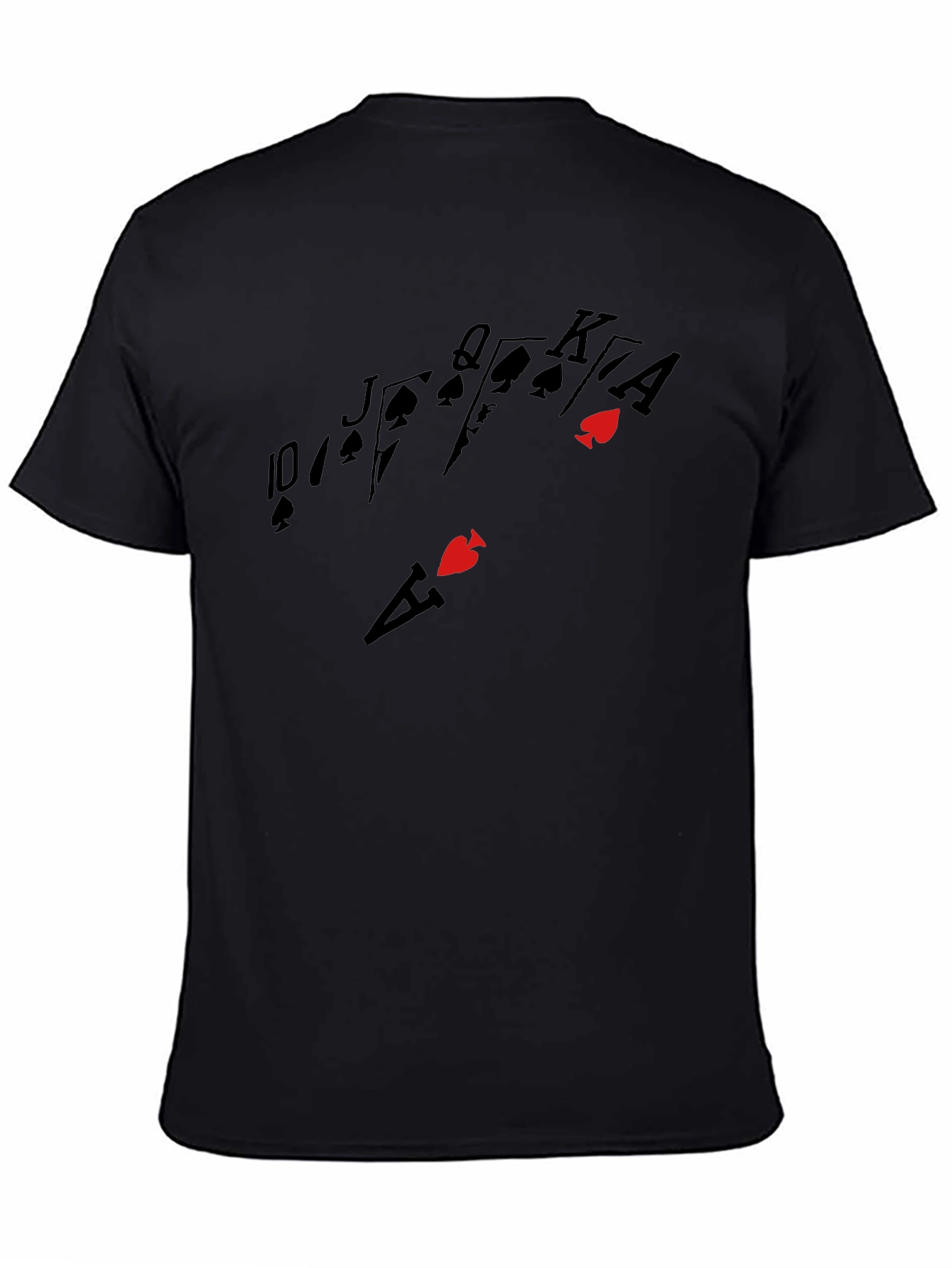 Royal Flush Graphic Black T-Shirt