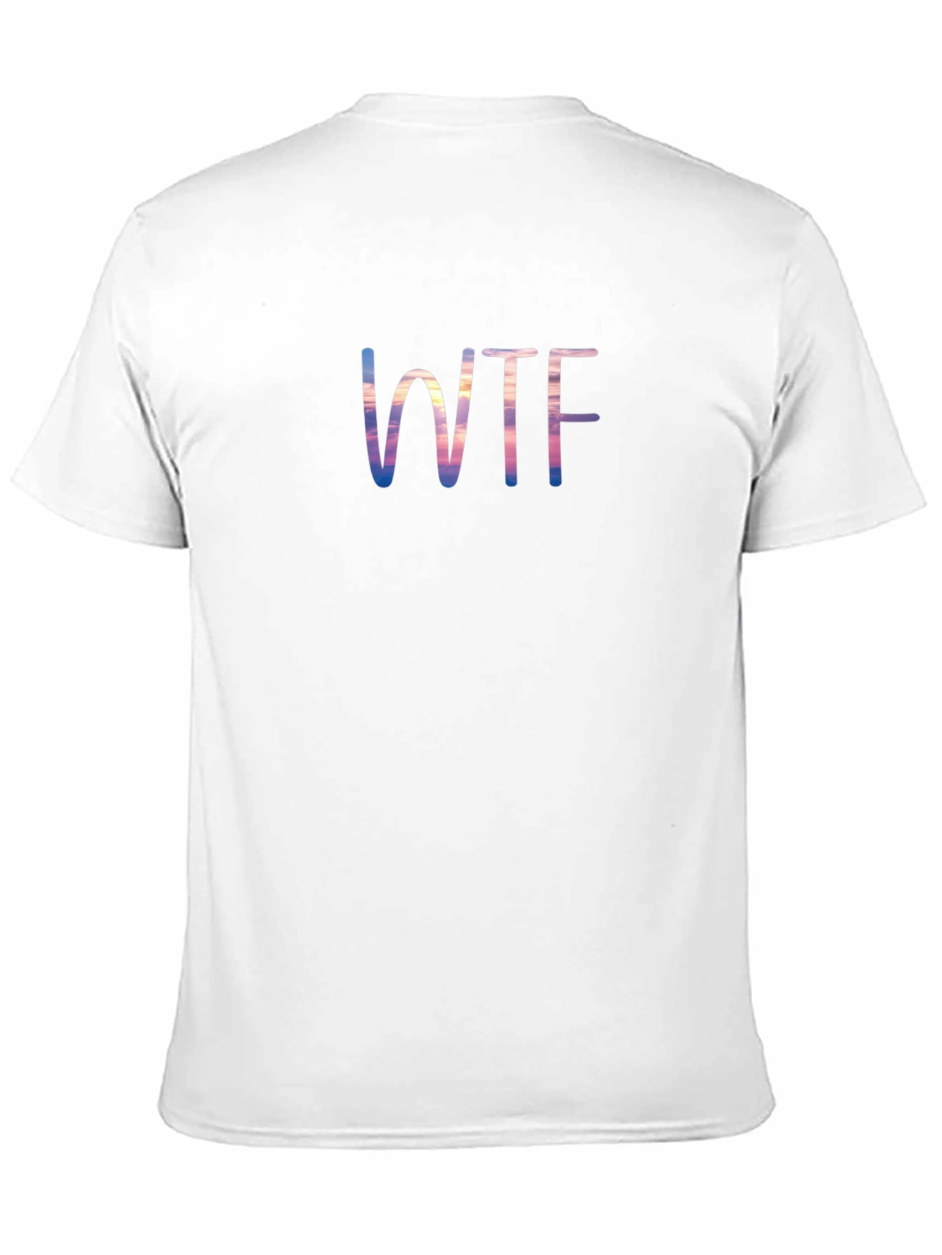 WTF Sunset Graphic Tee - Black Cotton T-Shirt