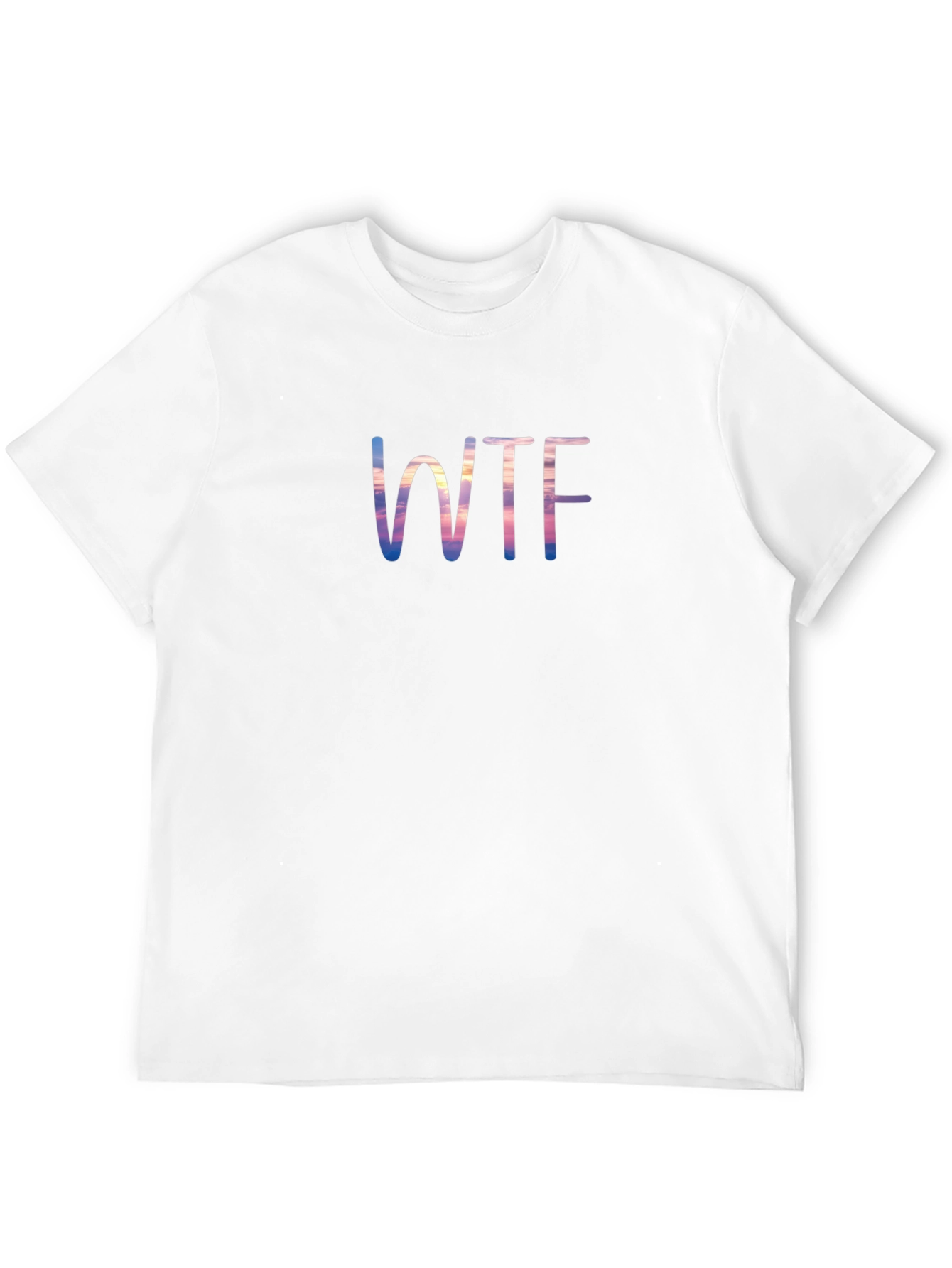 WTF Sunset Graphic Tee - Black Cotton T-Shirt