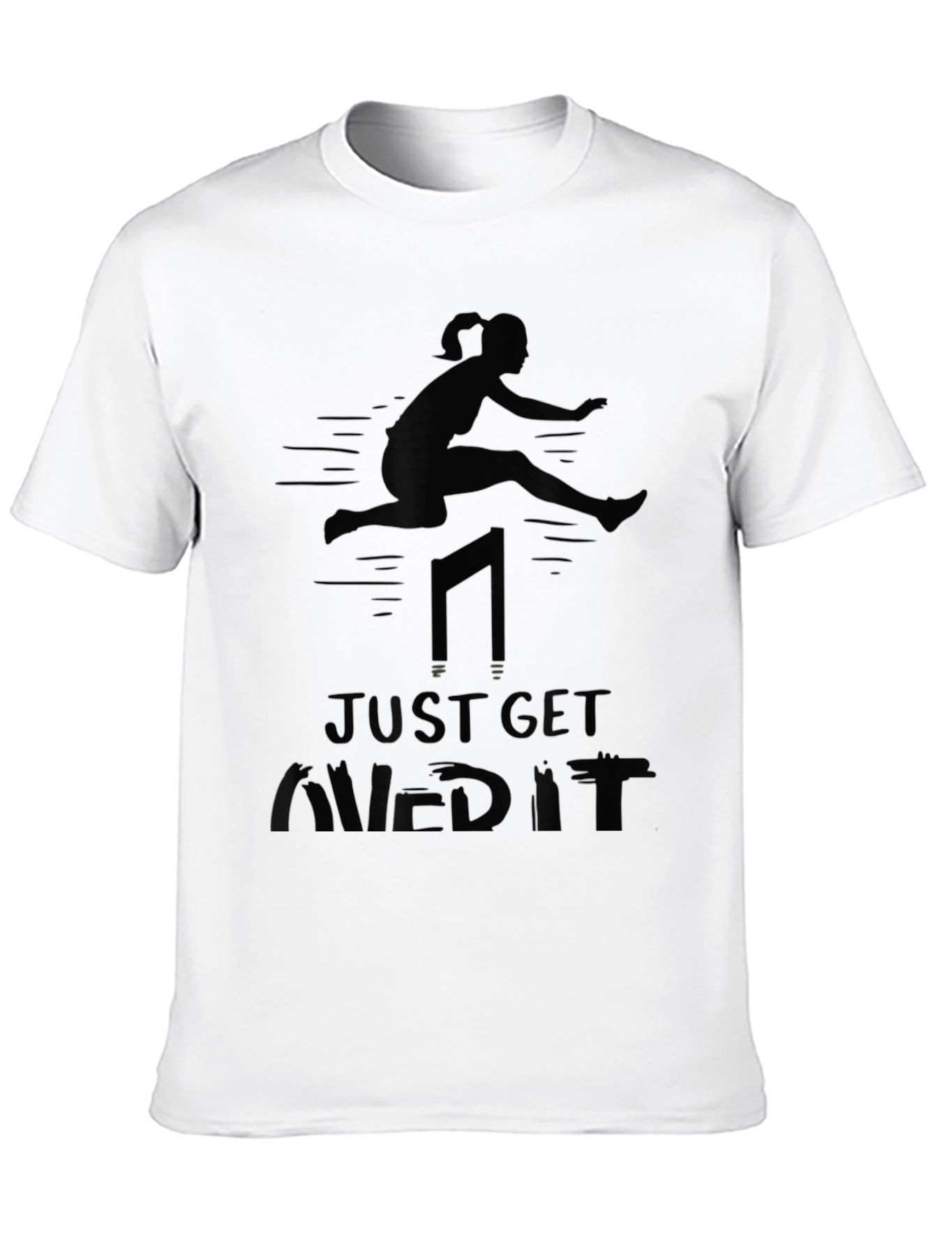 Just Get Hurdled It T-Shirt Black Athletic Tee