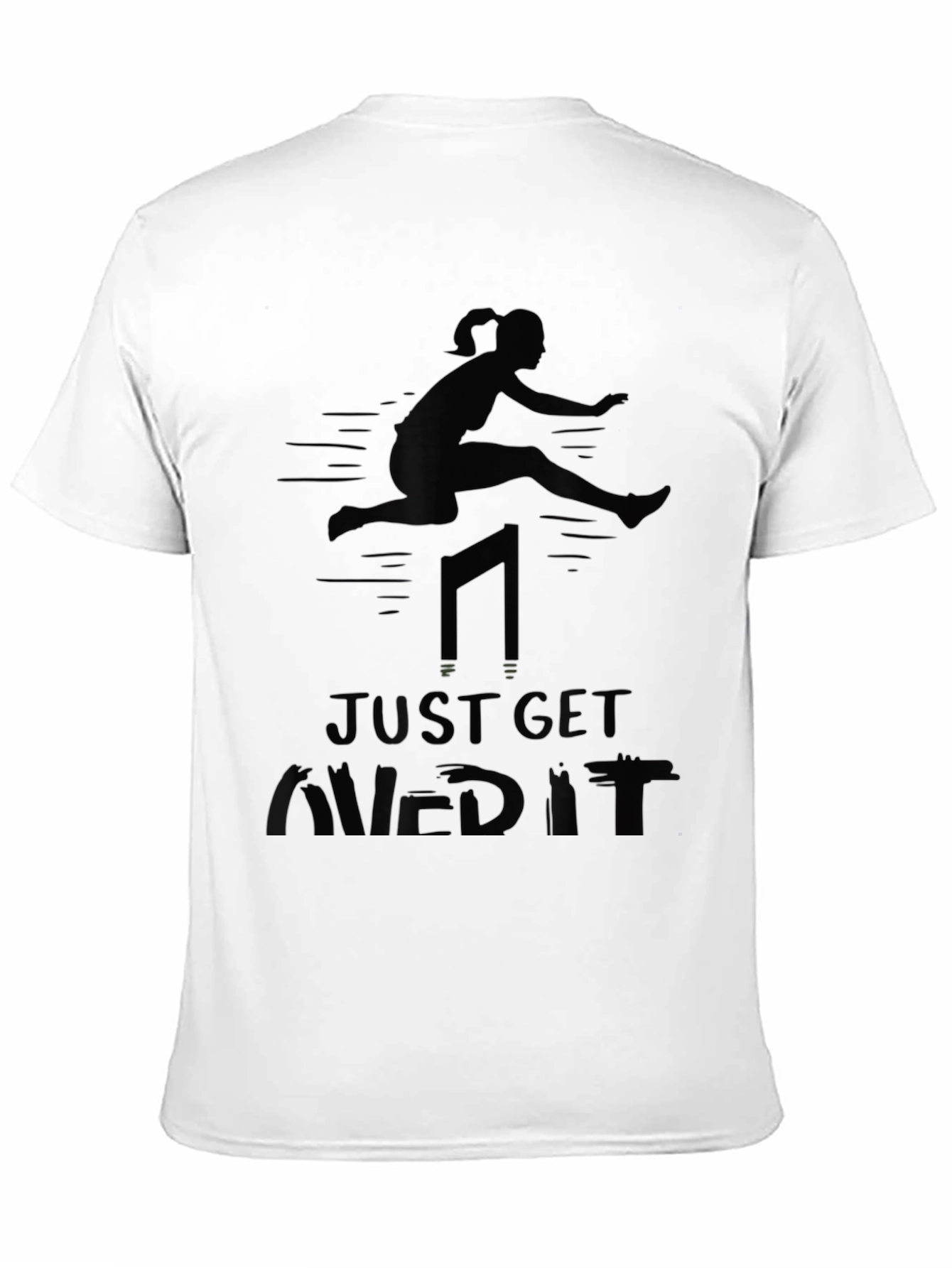Just Get Hurdled It T-Shirt Black Athletic Tee
