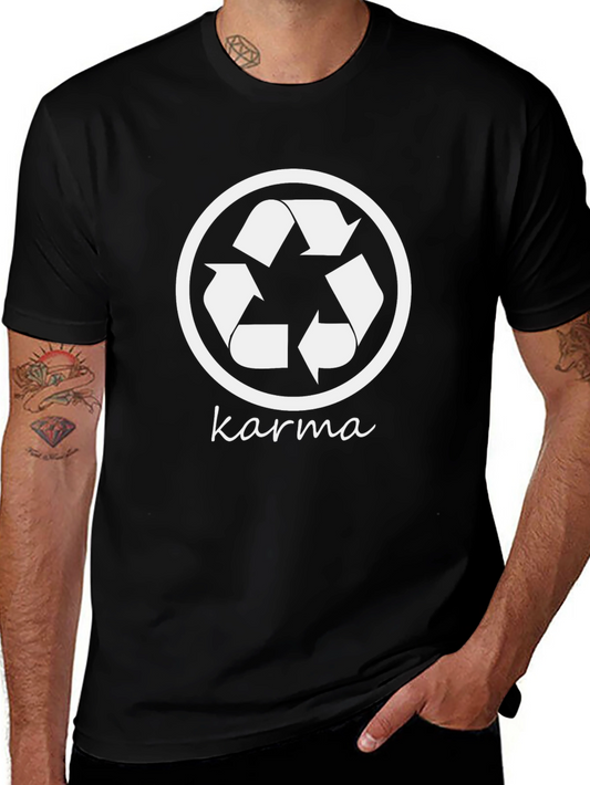 Karma Recycle Symbol Graphic T-Shirt