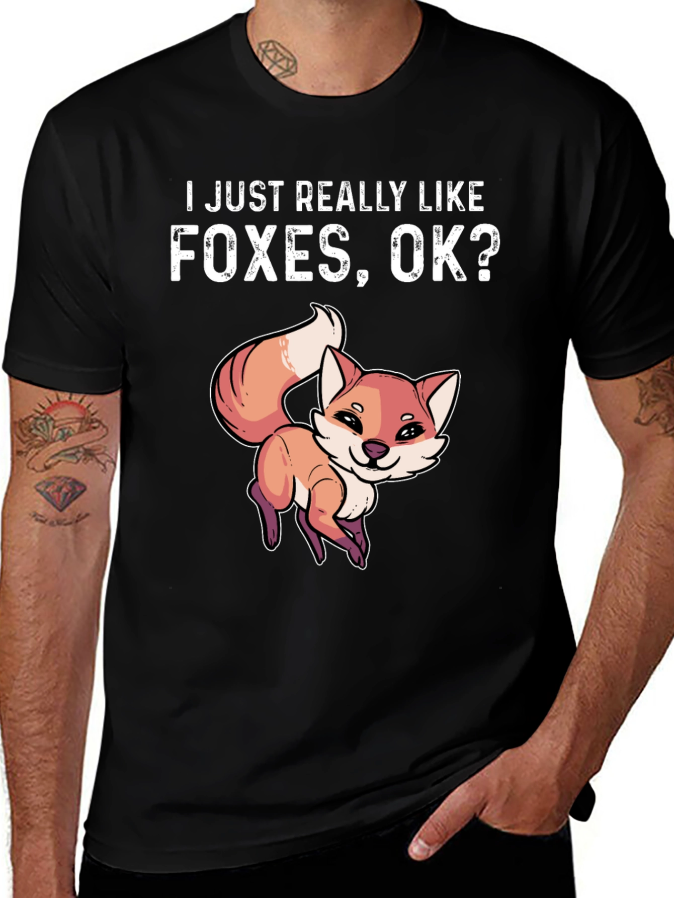 I Just Really Like Foxes OK? Graphic T-Shirt