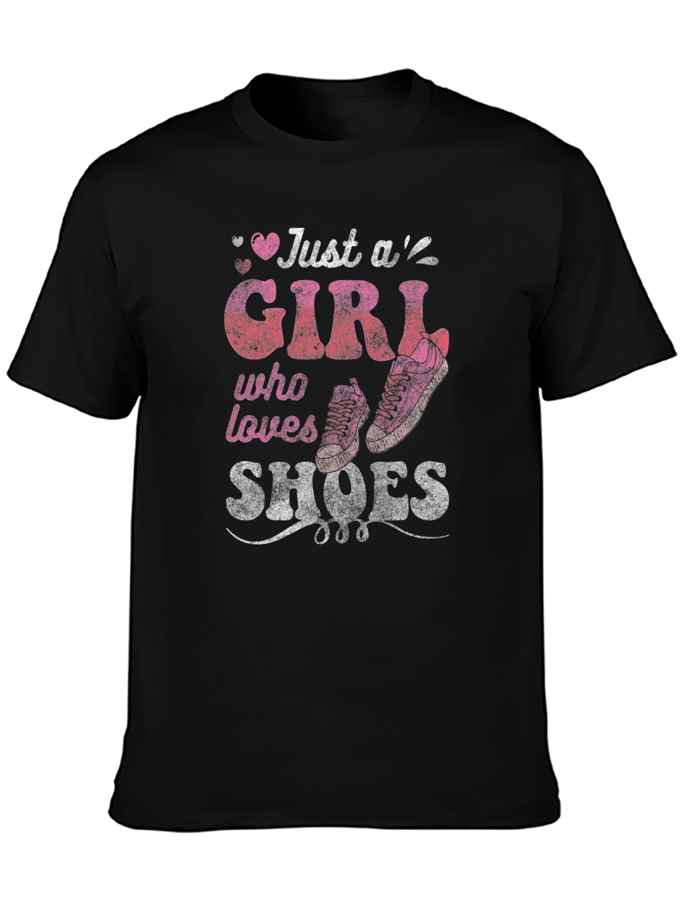Just A Girl Who Loves Shoes Graphic T-Shirt