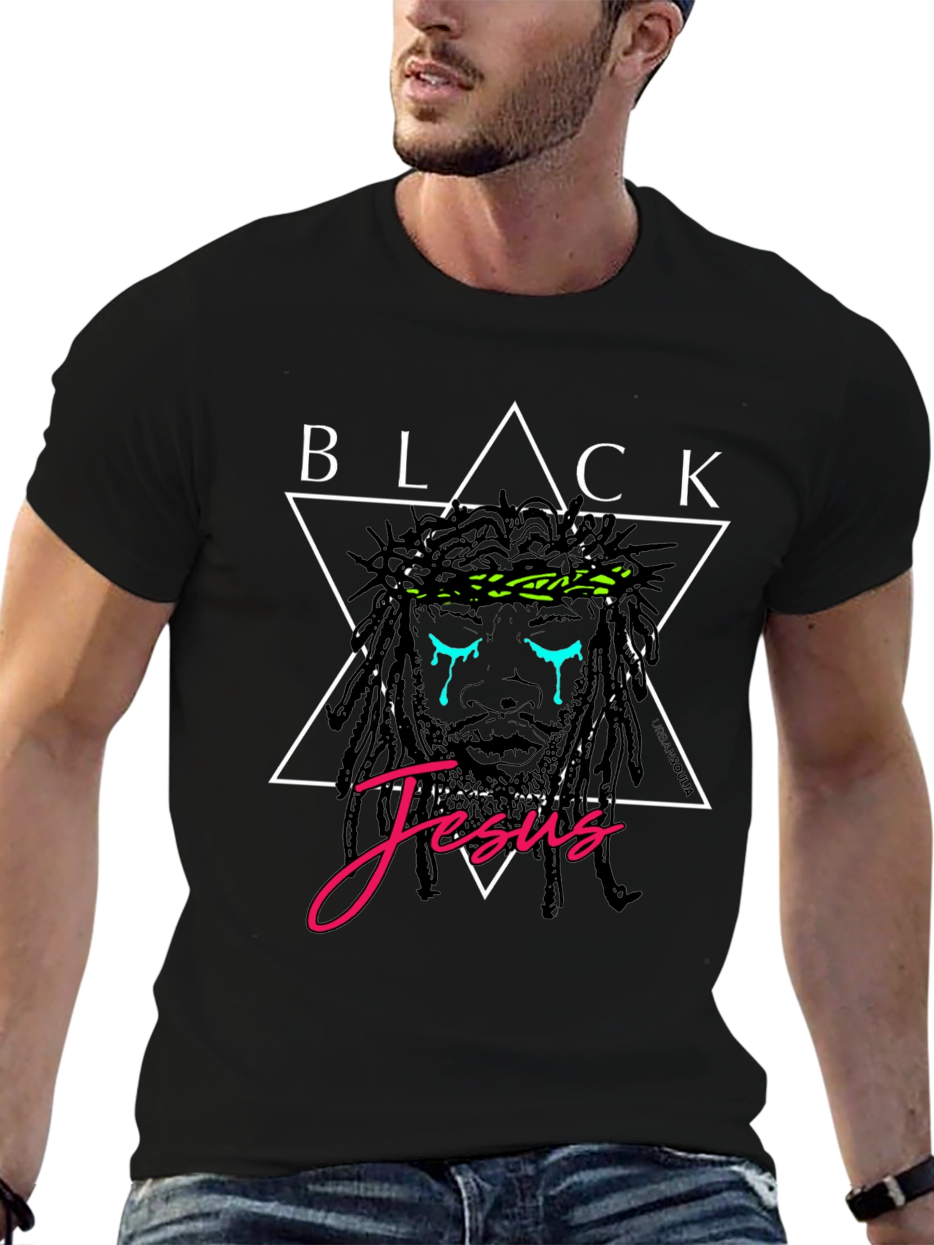 Black Jesus Graphic T-Shirt