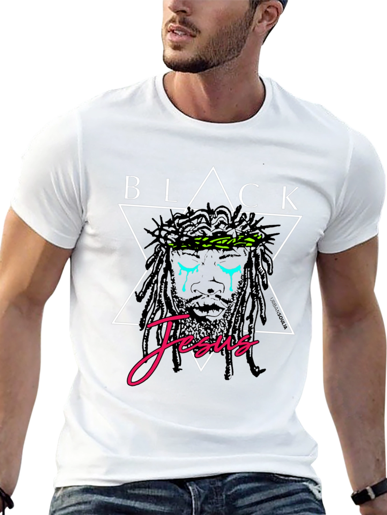 Black Jesus Graphic T-Shirt