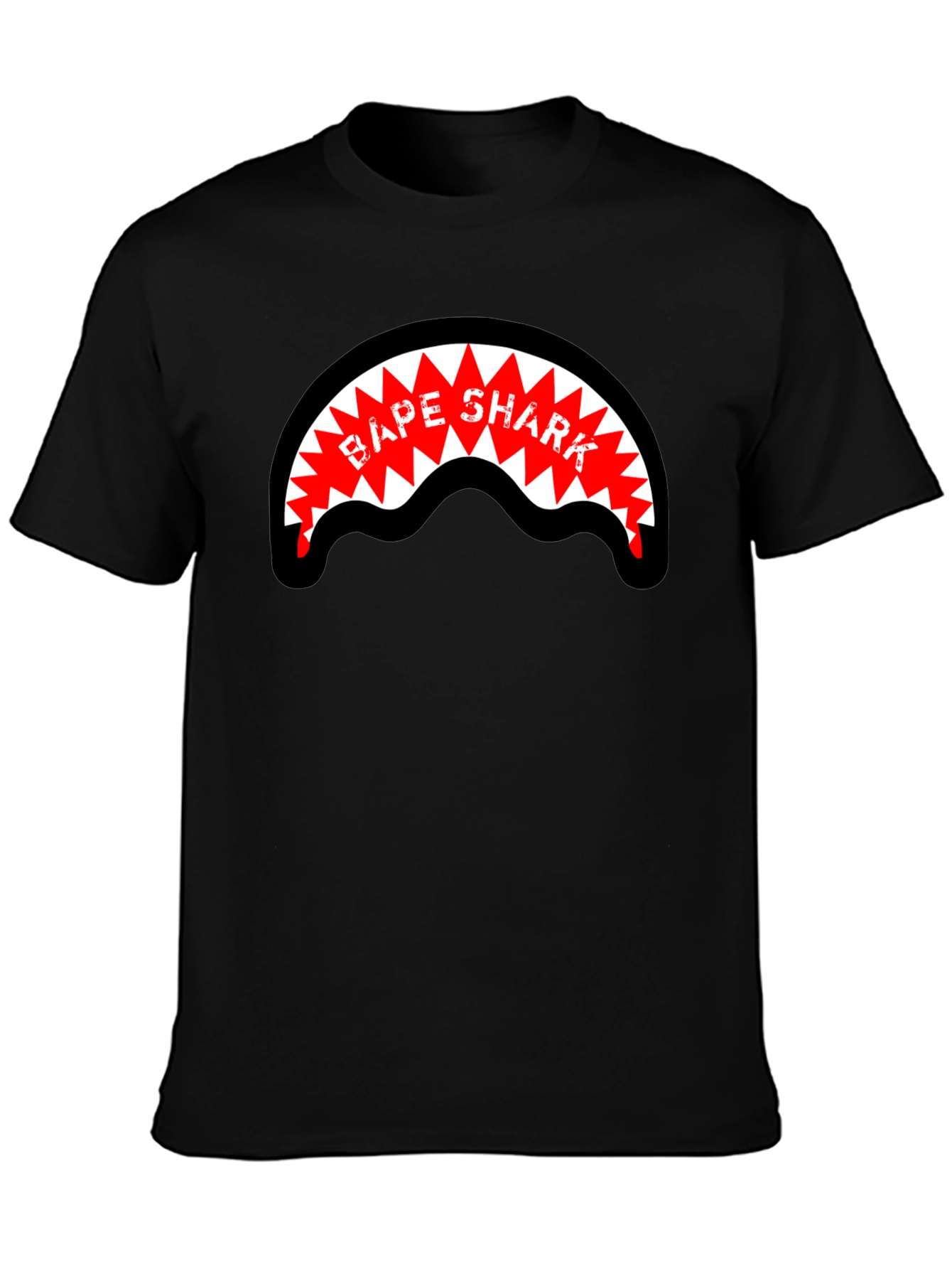 BAPE Shark Graphic Black Tee