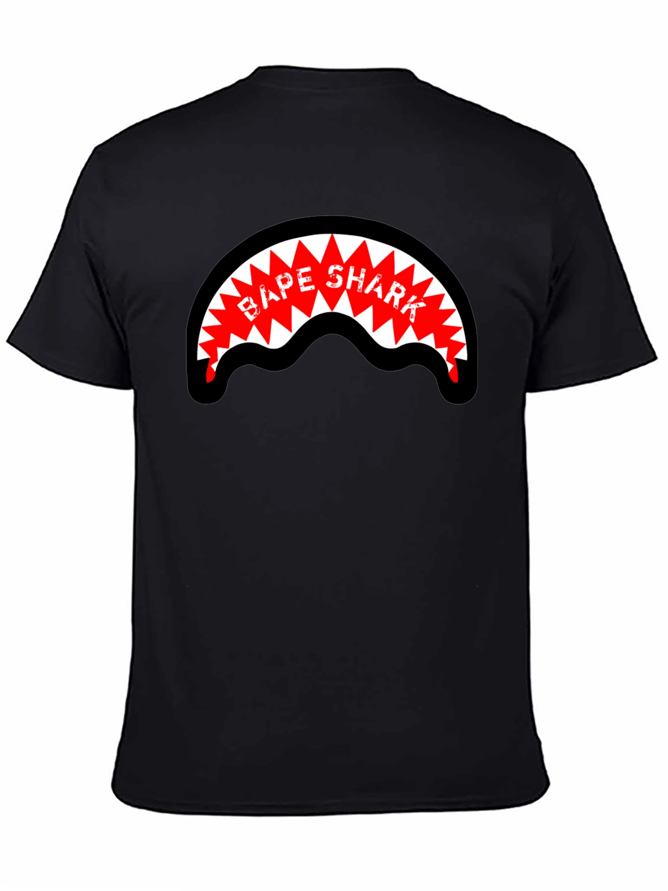 BAPE Shark Graphic Black Tee