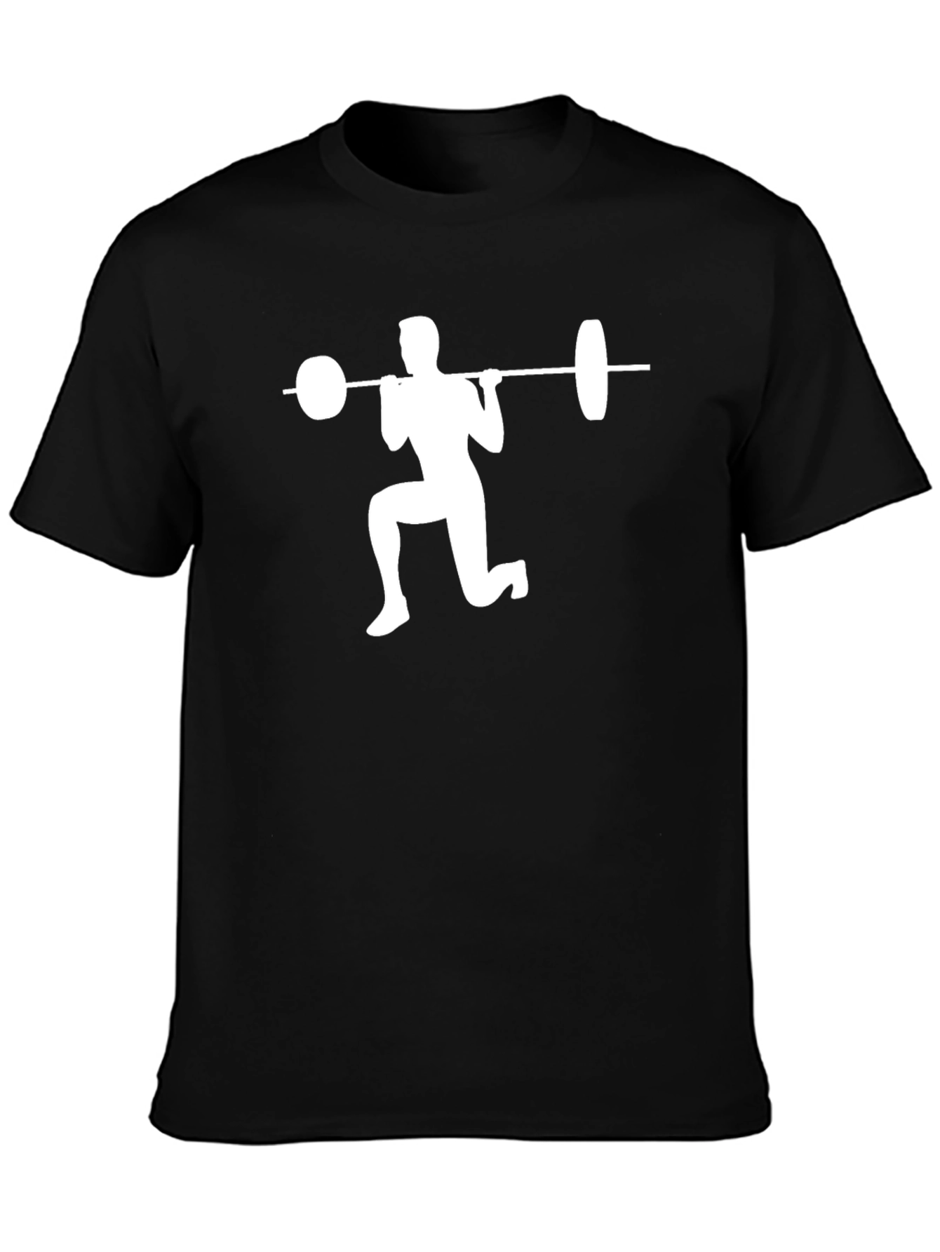 Weightlifting Squat Graphic Tee - Black