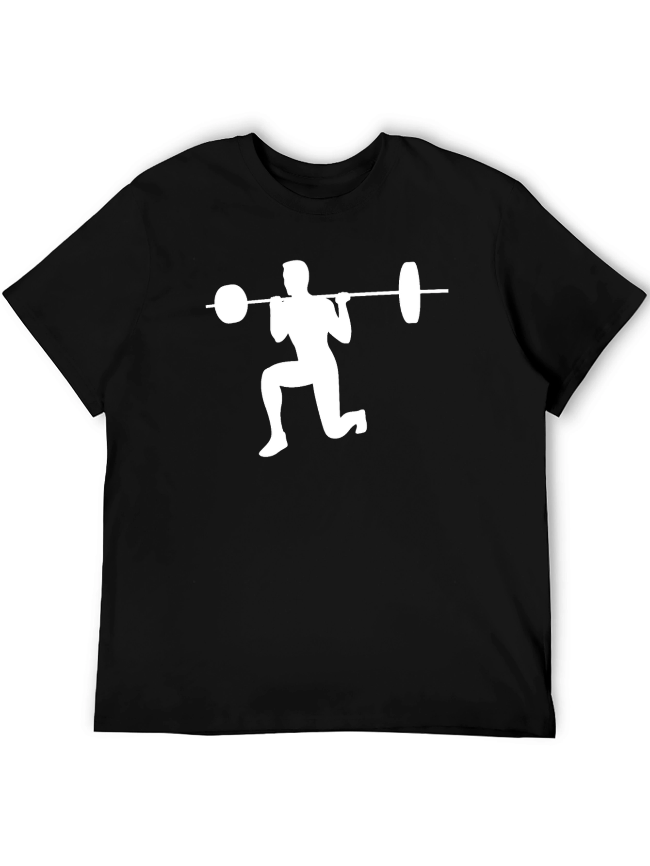 Weightlifting Squat Graphic Tee - Black
