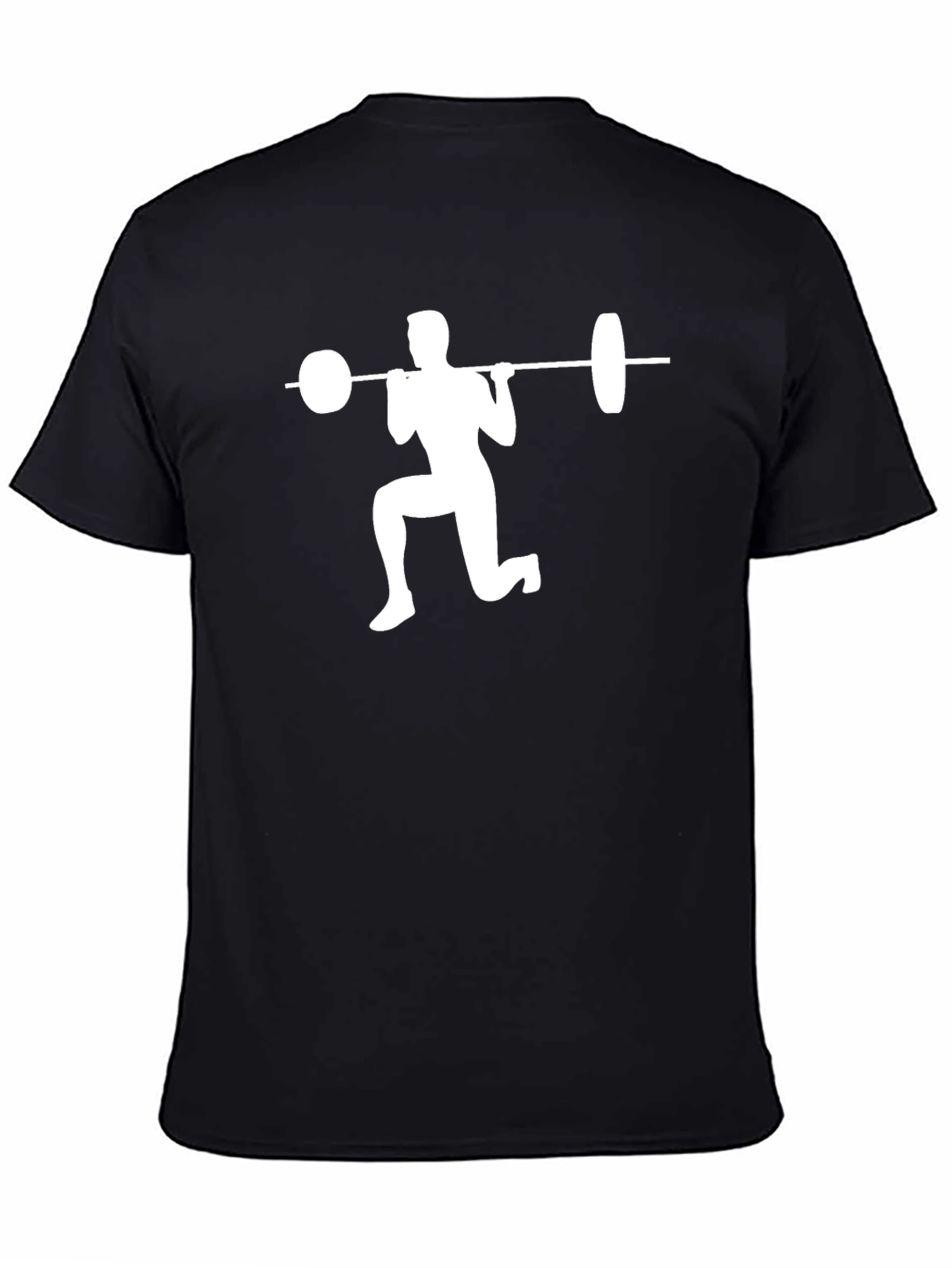 Weightlifting Squat Graphic Tee - Black