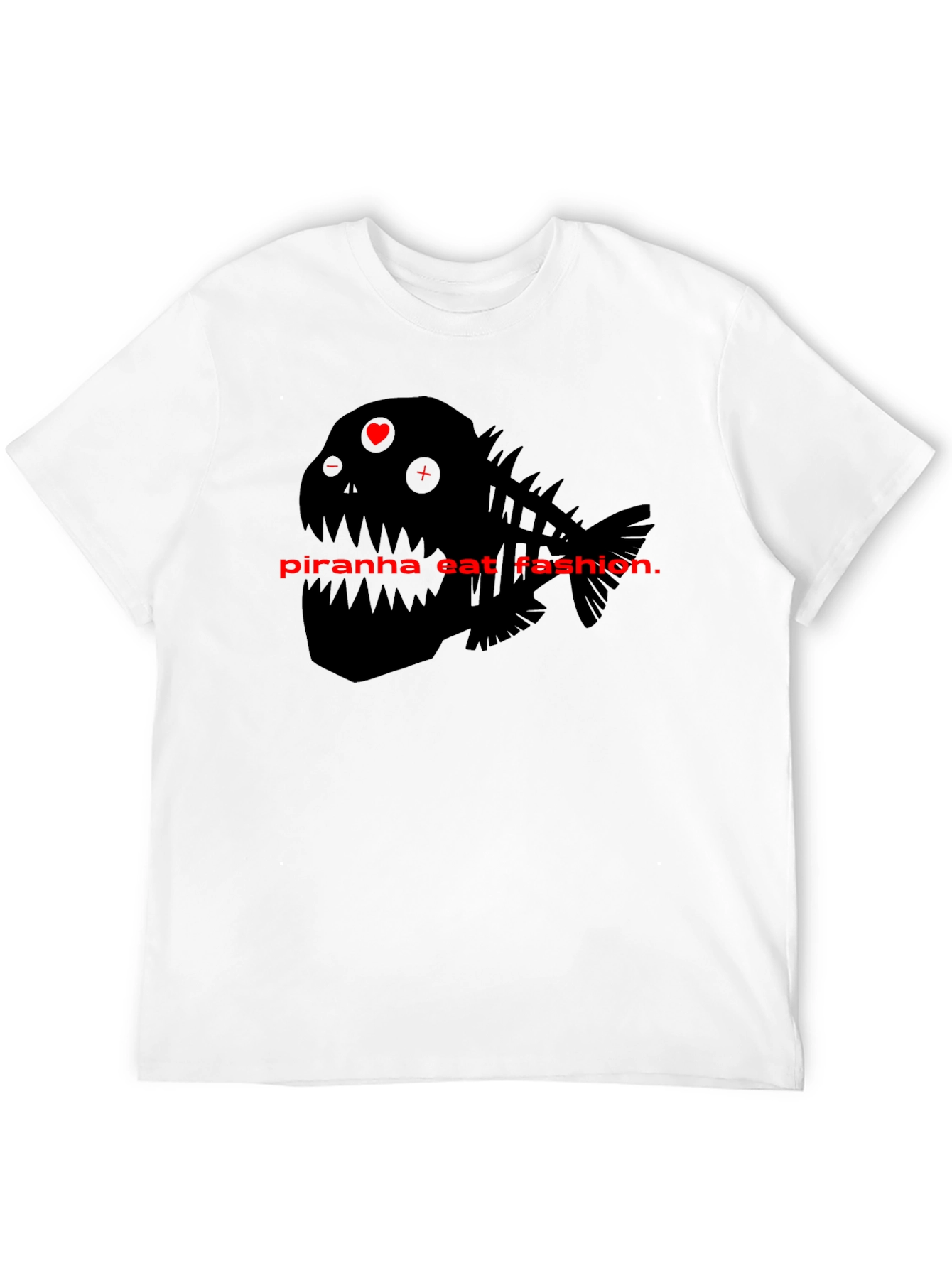 Piranha Eat Fashion Graphic T-Shirt