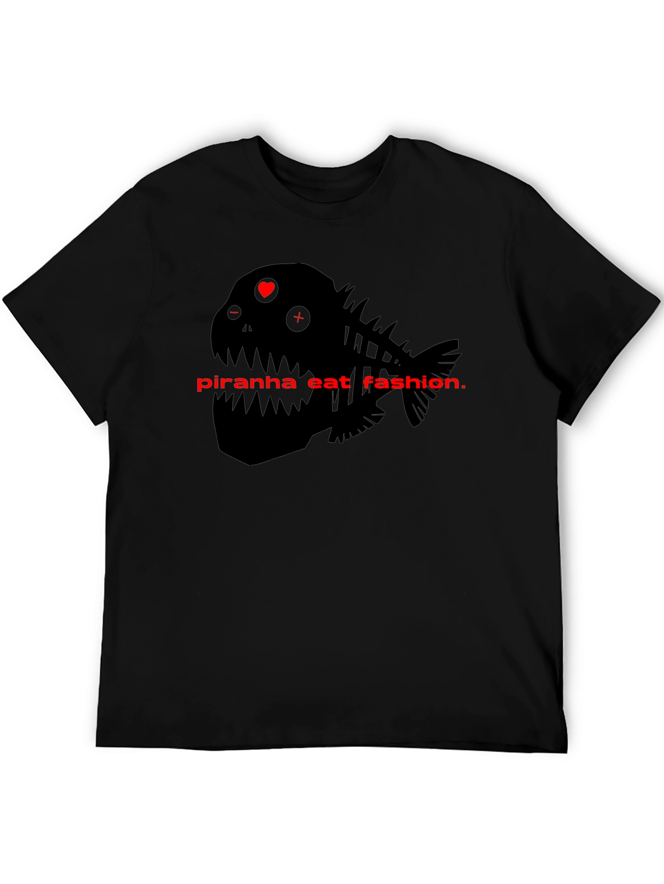 Piranha Eat Fashion Graphic T-Shirt