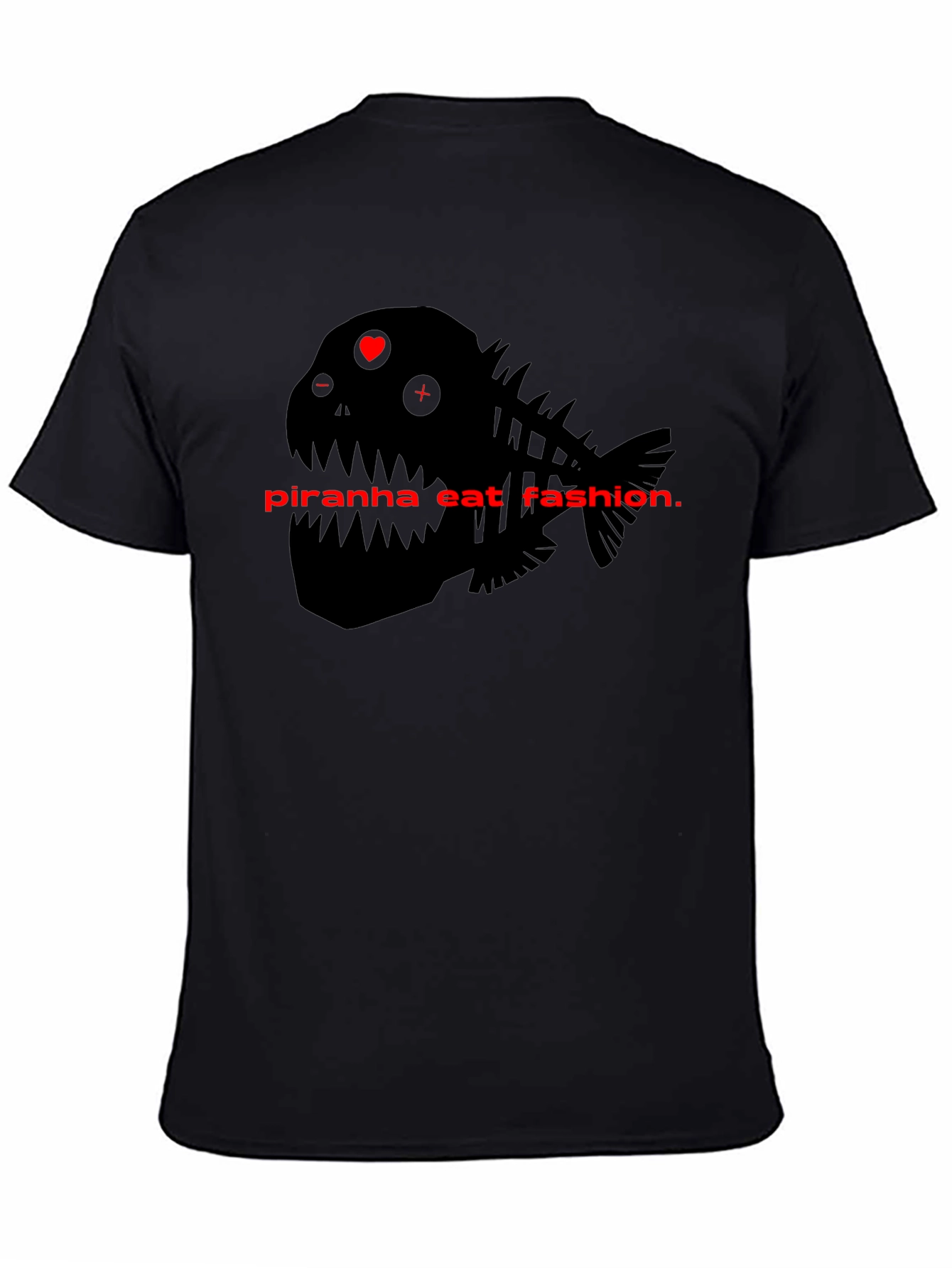 Piranha Eat Fashion Graphic T-Shirt