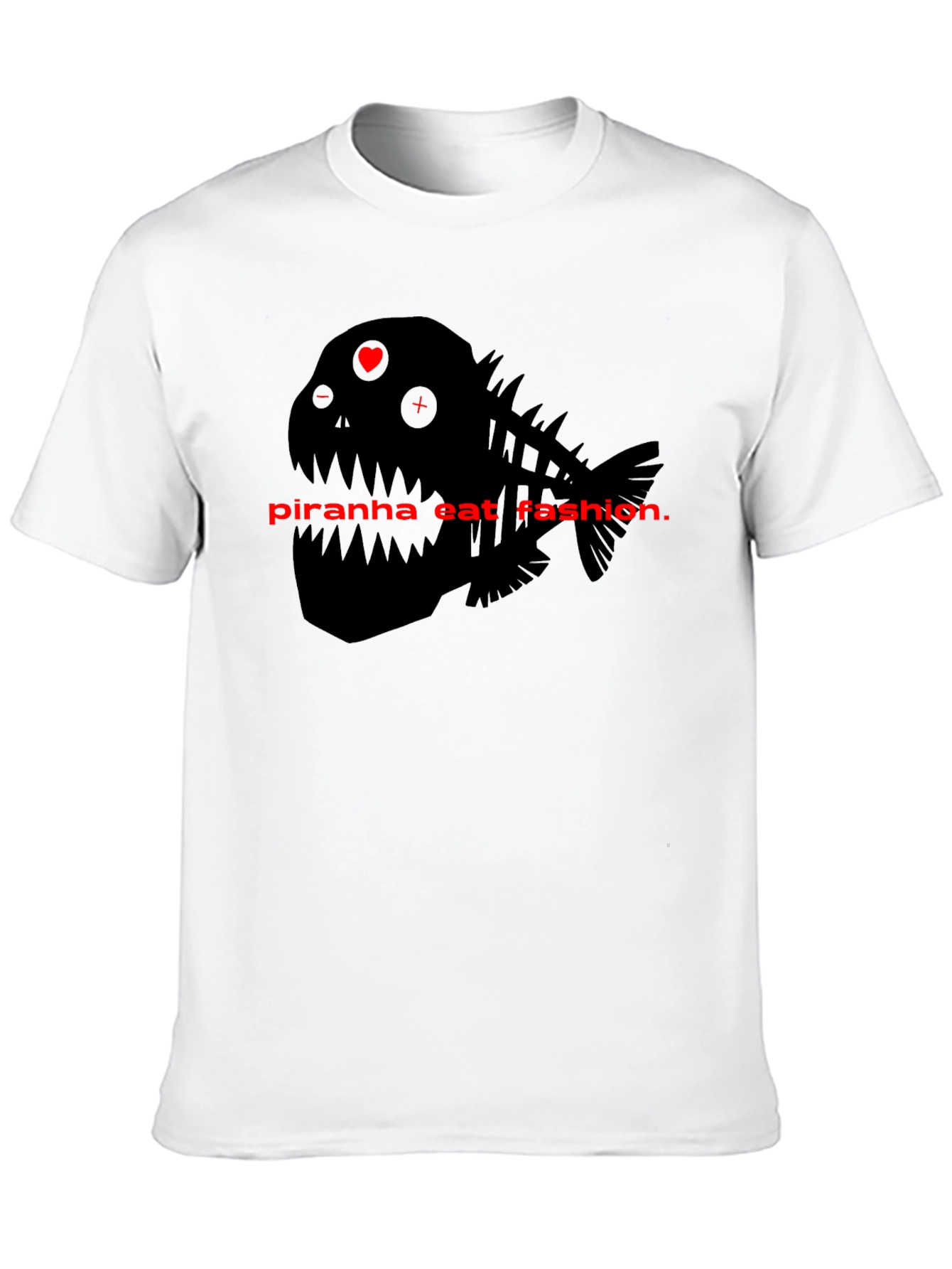 Piranha Eat Fashion Graphic T-Shirt