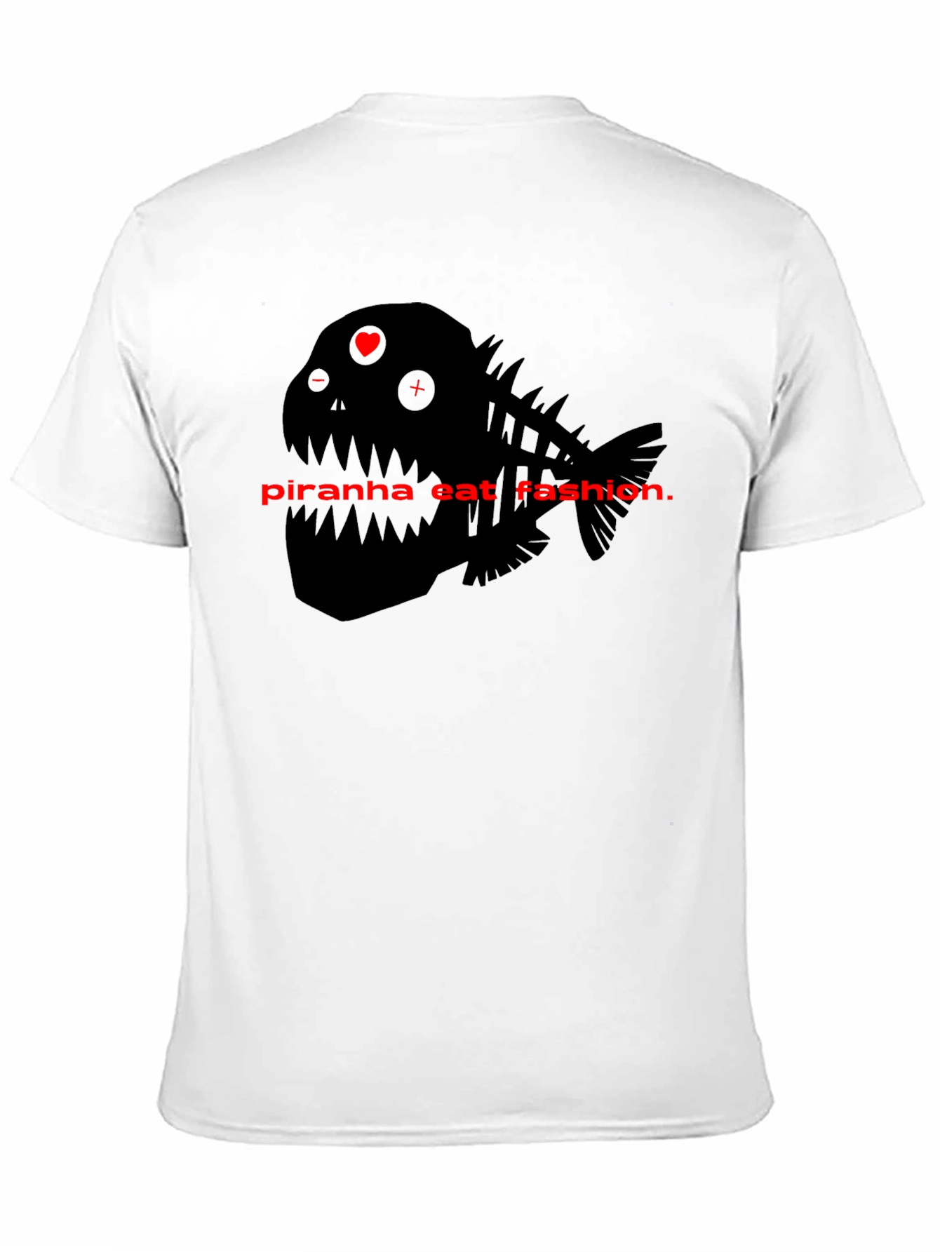 Piranha Eat Fashion Graphic T-Shirt