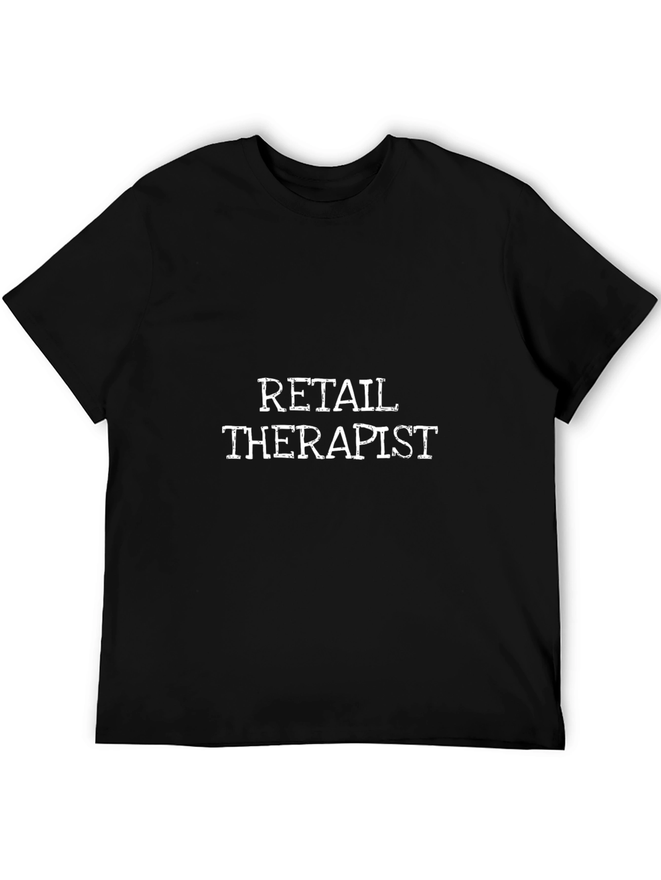 Retail Therapist Black T-Shirt