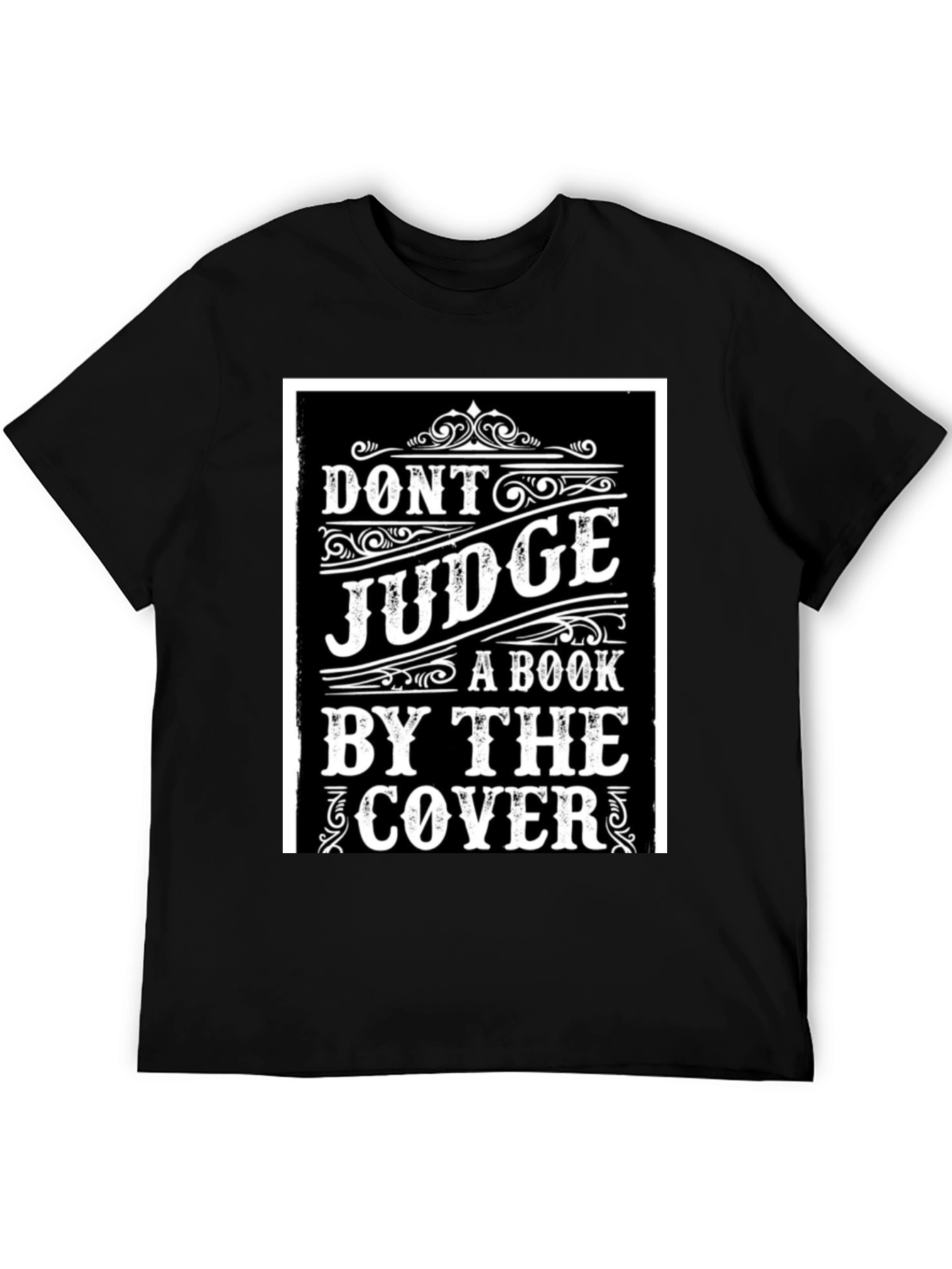 Dont Judge a Book T-Shirt - Black Graphic Tee