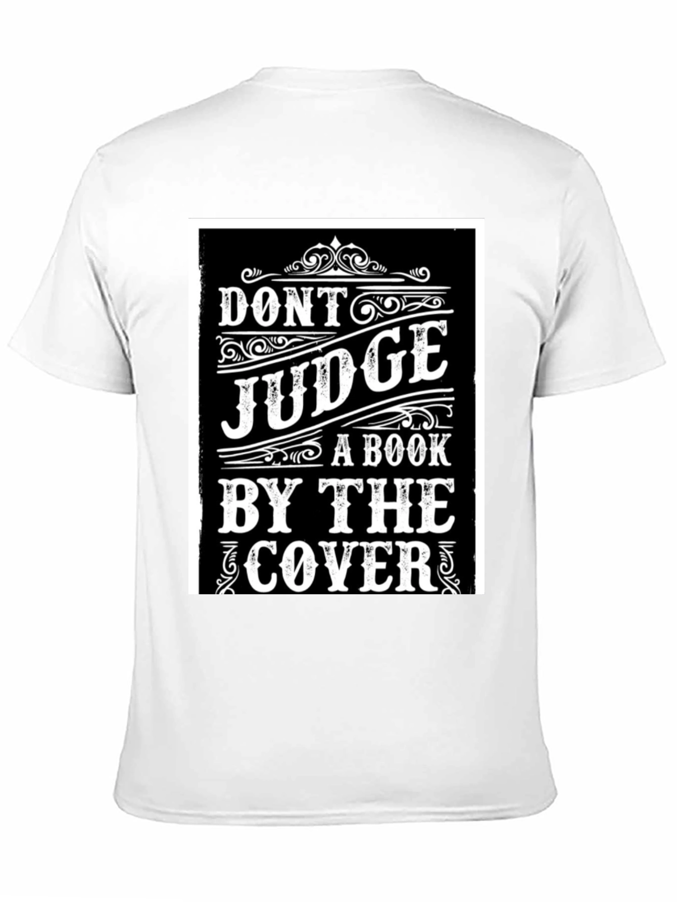 Dont Judge a Book T-Shirt - Black Graphic Tee