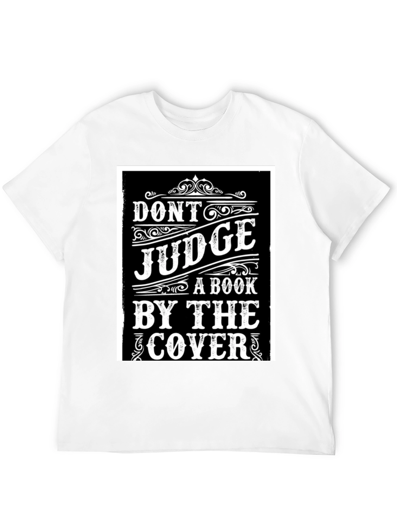 Dont Judge a Book T-Shirt - Black Graphic Tee