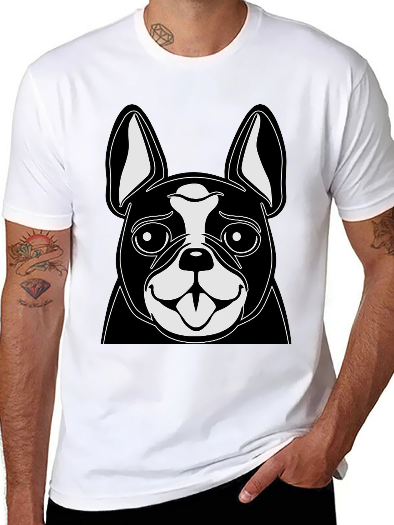 Boston Terrier Graphic Tee - Cute Dog Lover Shirt