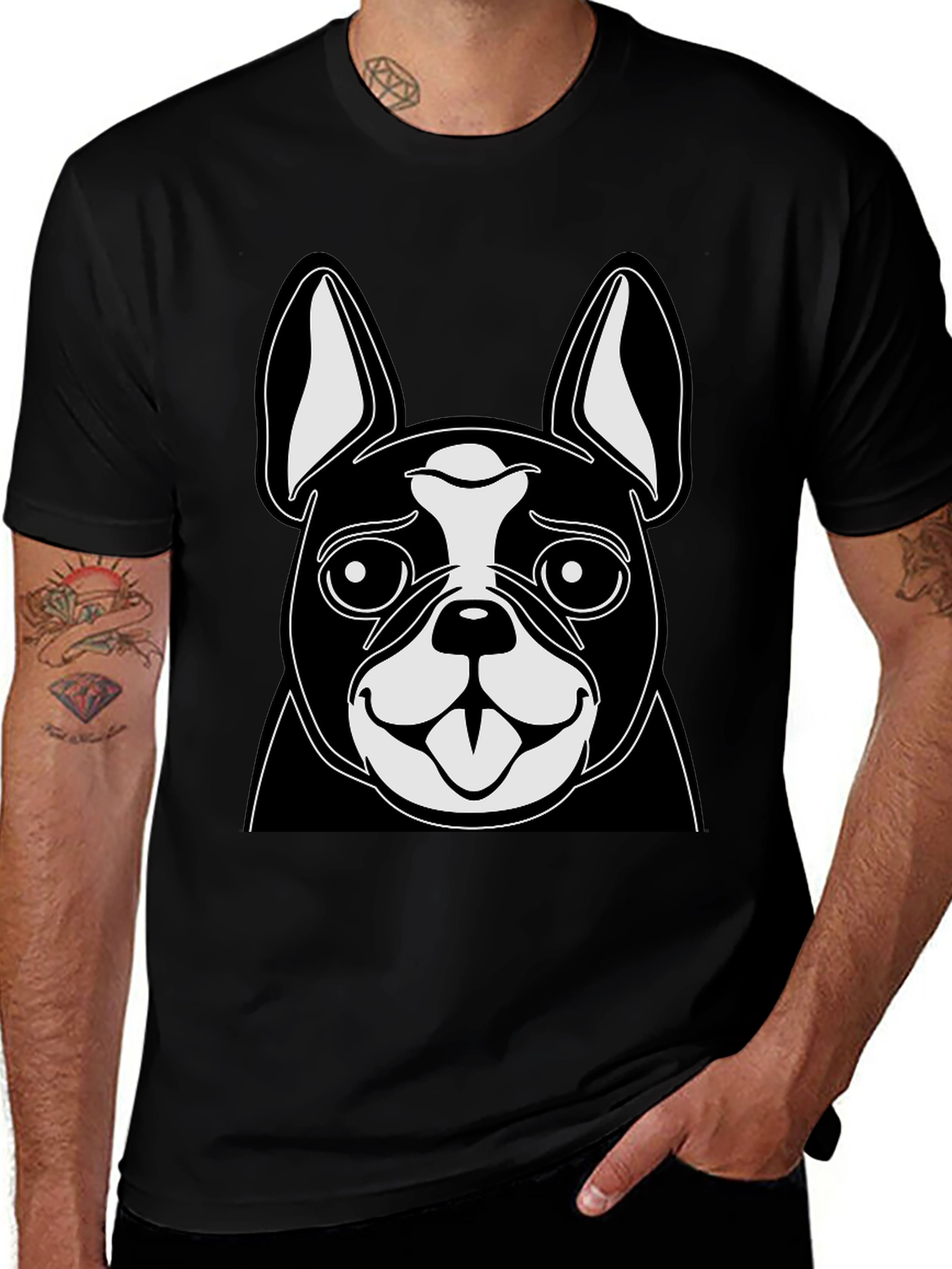 Boston Terrier Graphic Tee - Cute Dog Lover Shirt